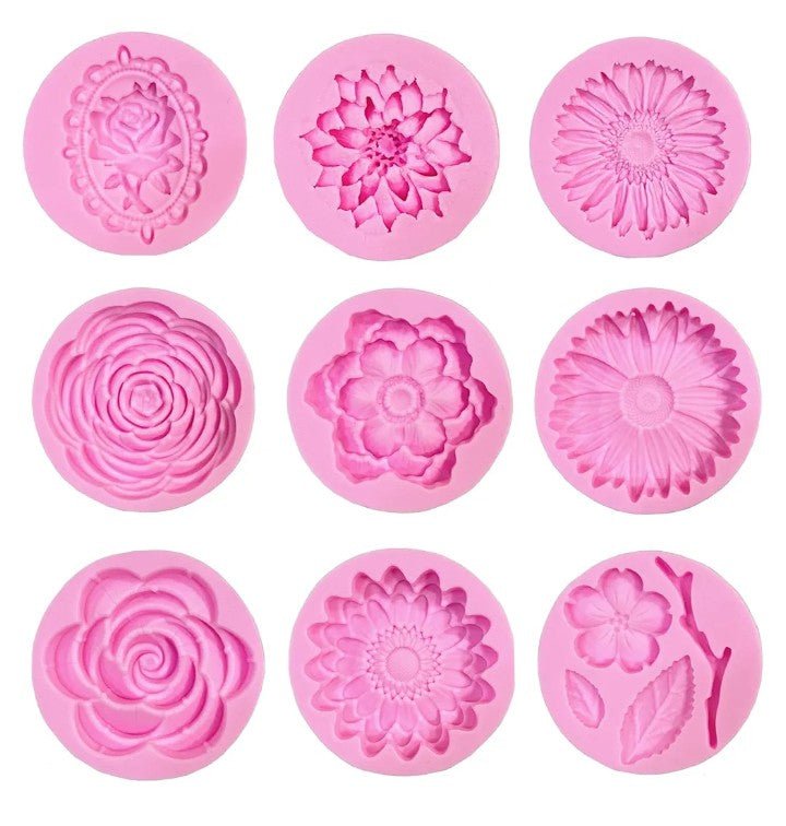 12 pack small flower molds. - Sunshine Boxes