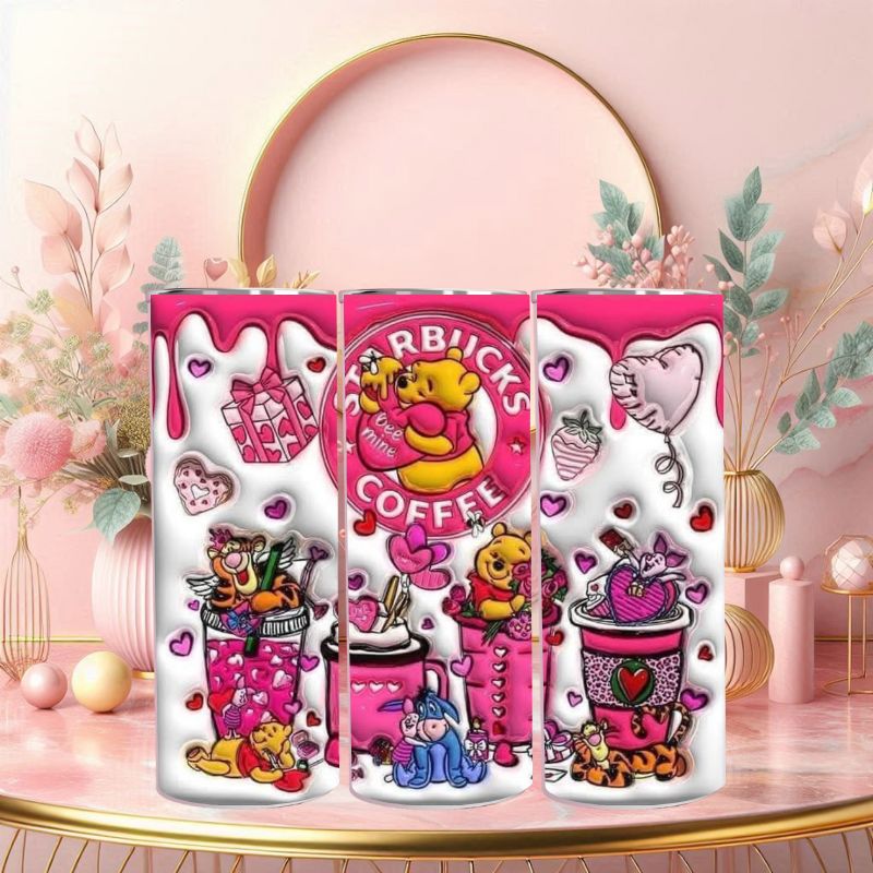 Valentine's Day Winnie the Pooh Starbucks Tumbler