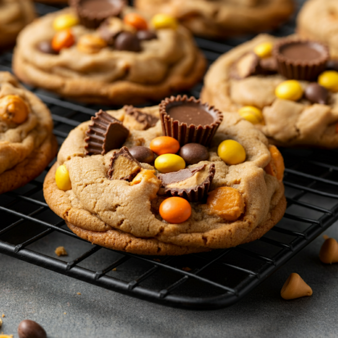 Triple Reese's Peanut Butter Cookies