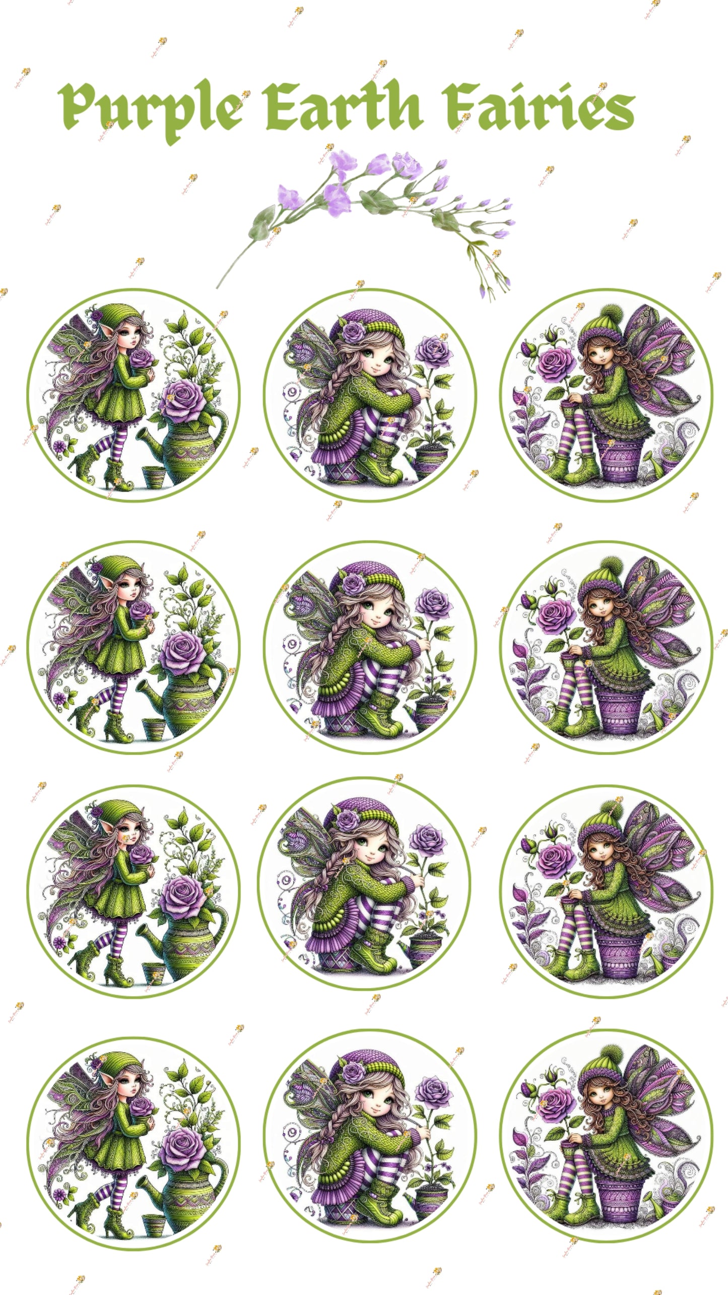 Purple Earth Fairies