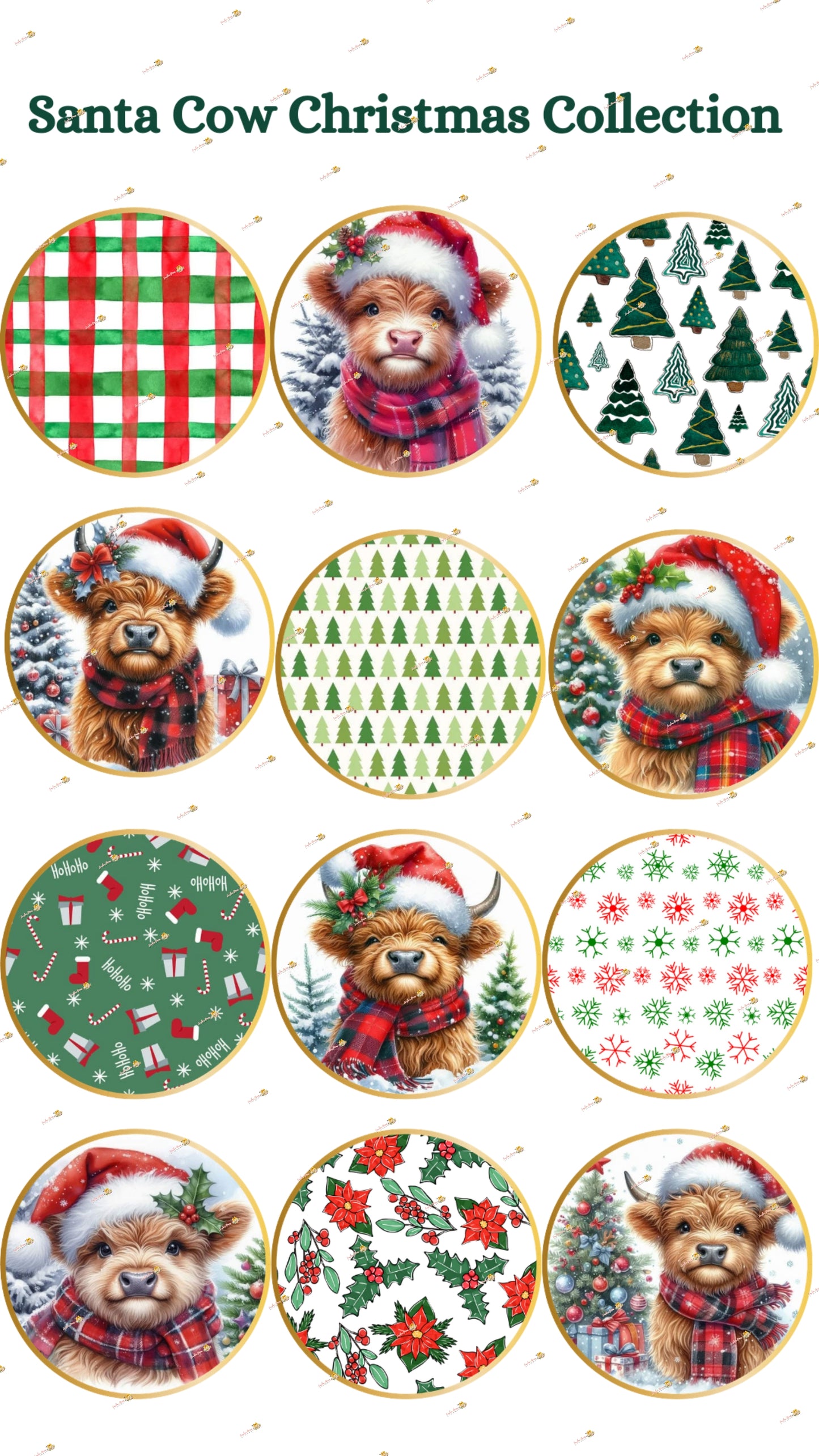 Santa Cow Christmas Collection
