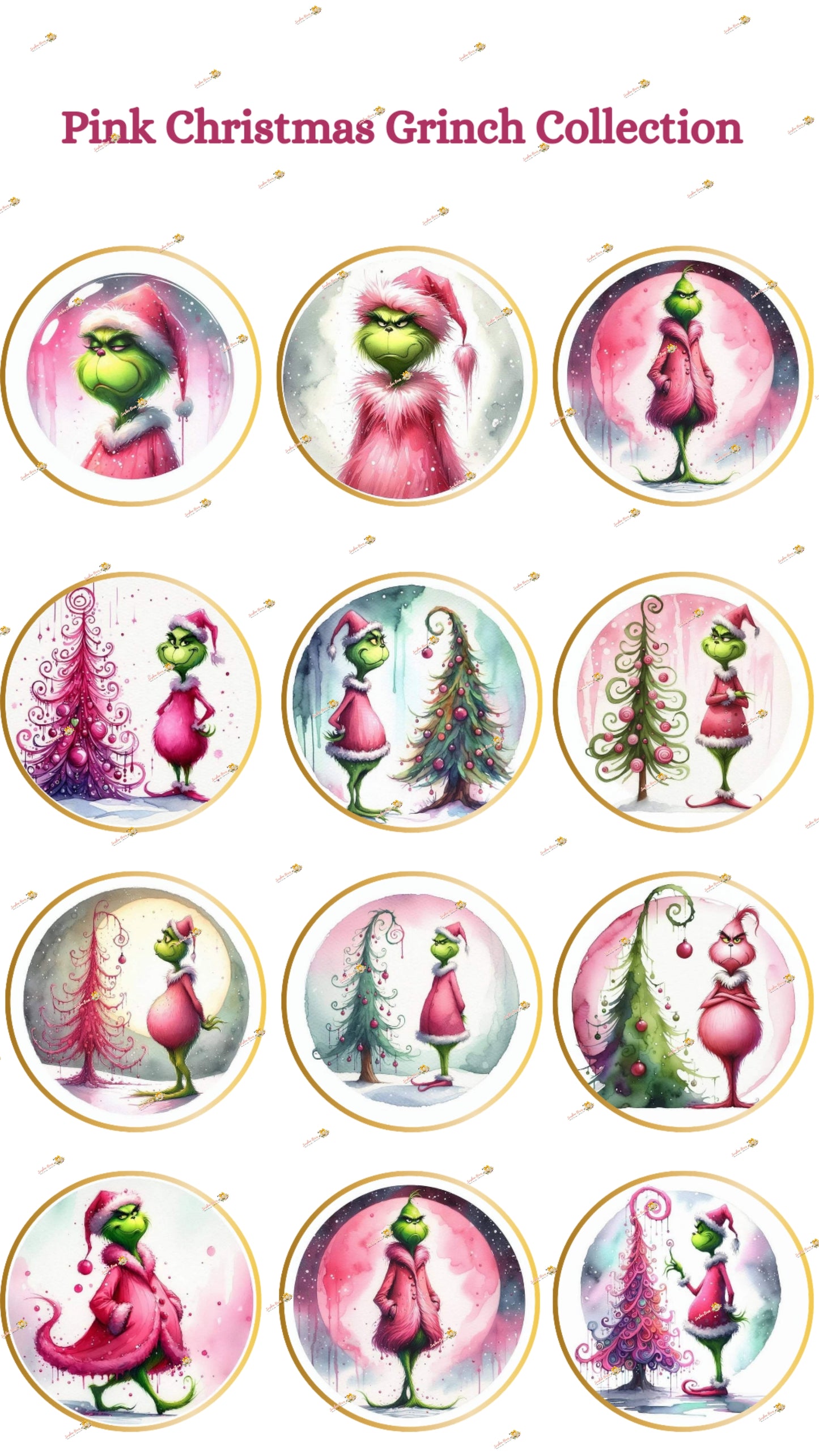 Pink Christmas Grinch Collection