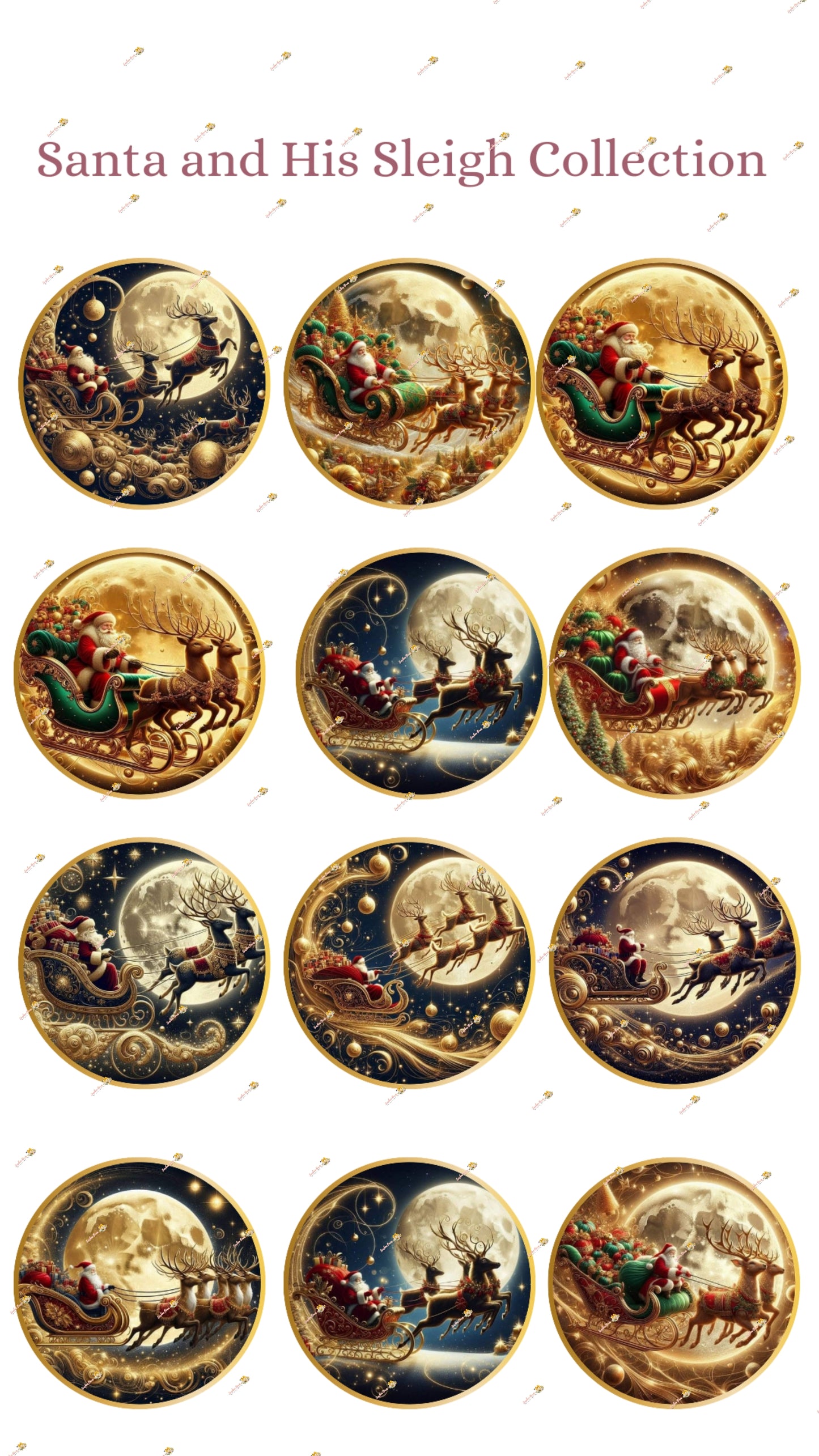 Santa and His Sleigh Collection