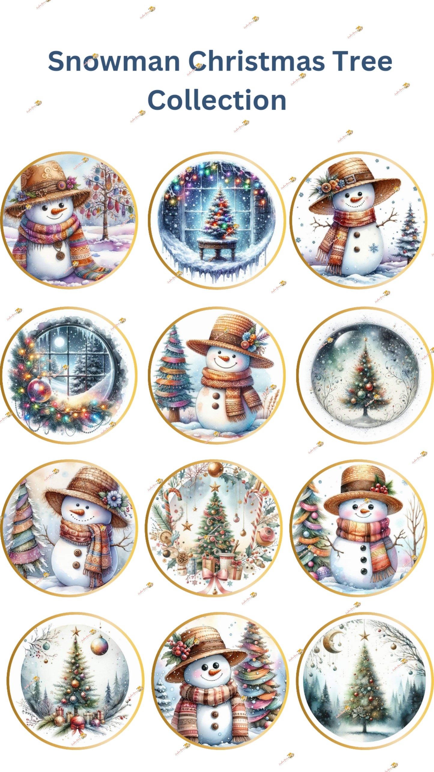 Snowman Christmas Tree Collection