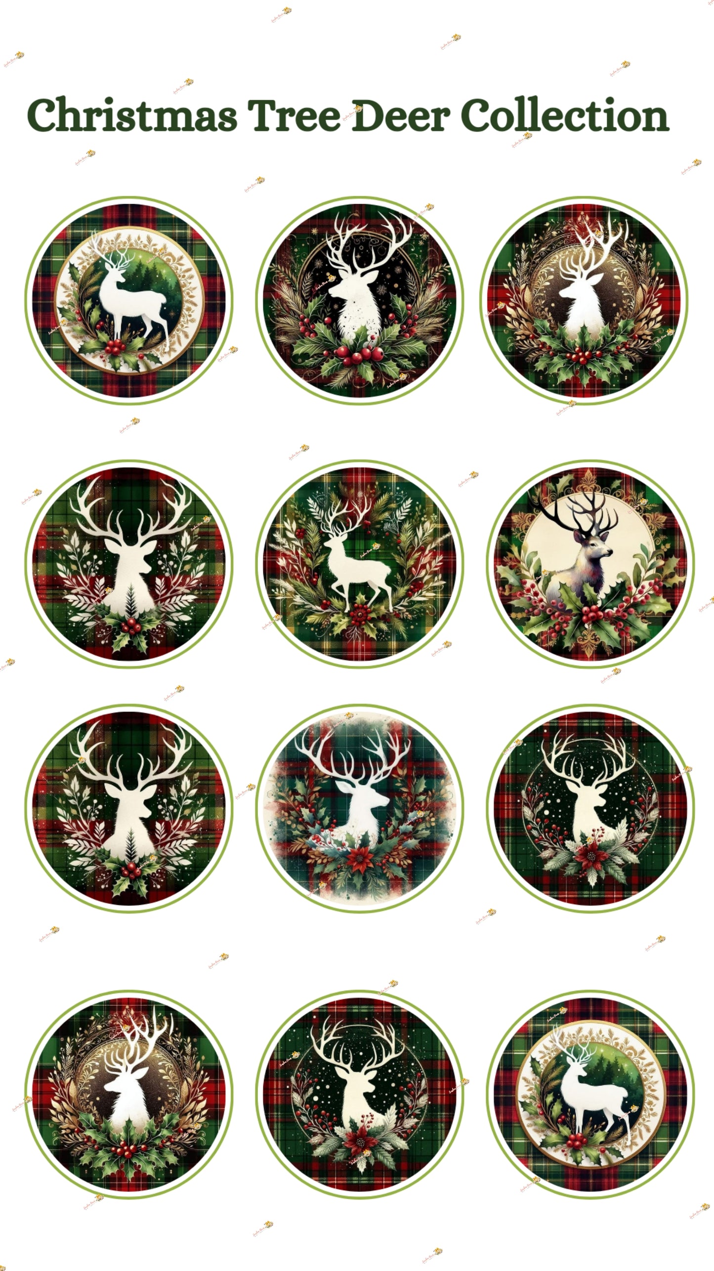 Christmas Tree Deer Collection