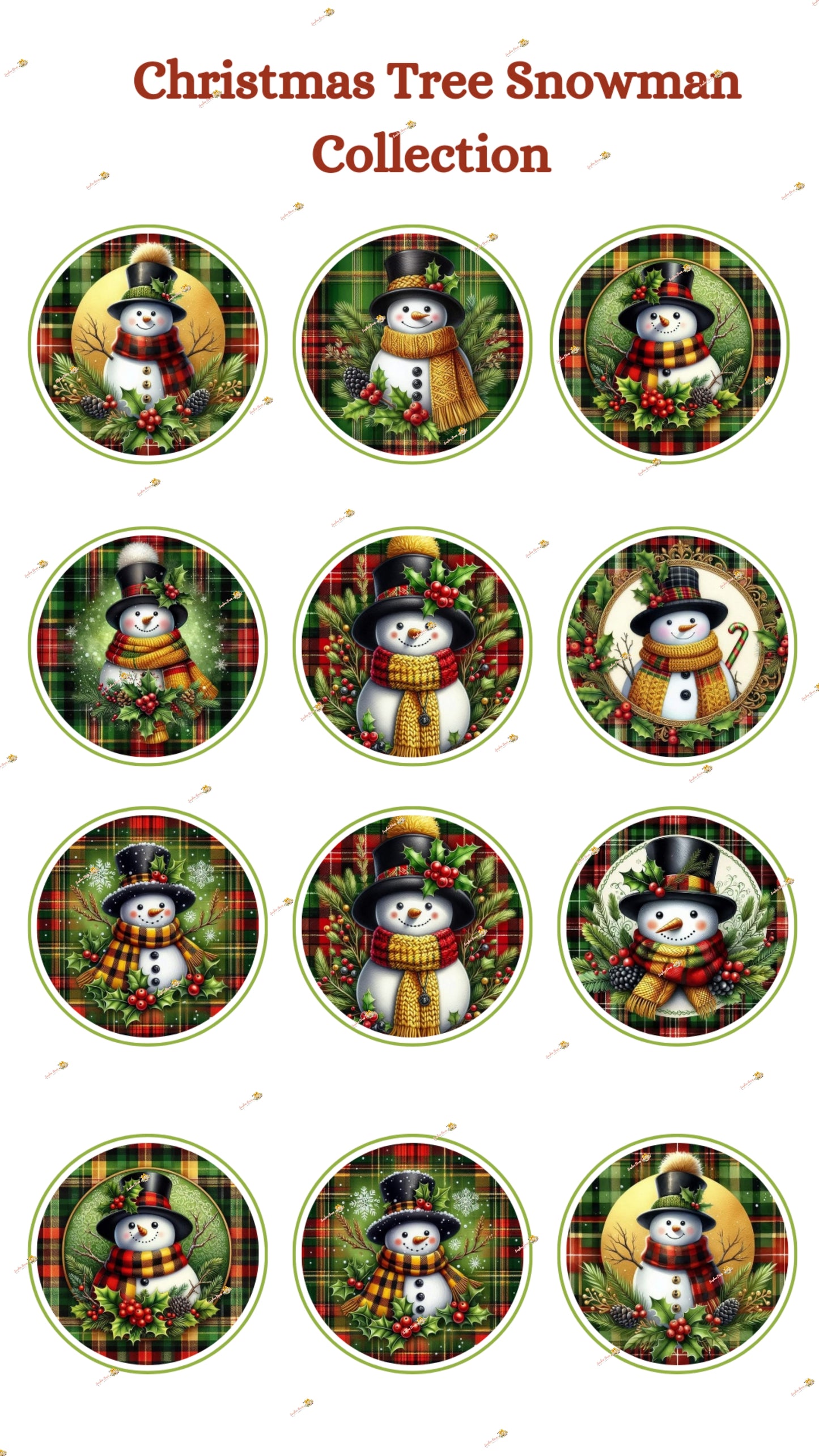 Christmas Tree Snowman Collection