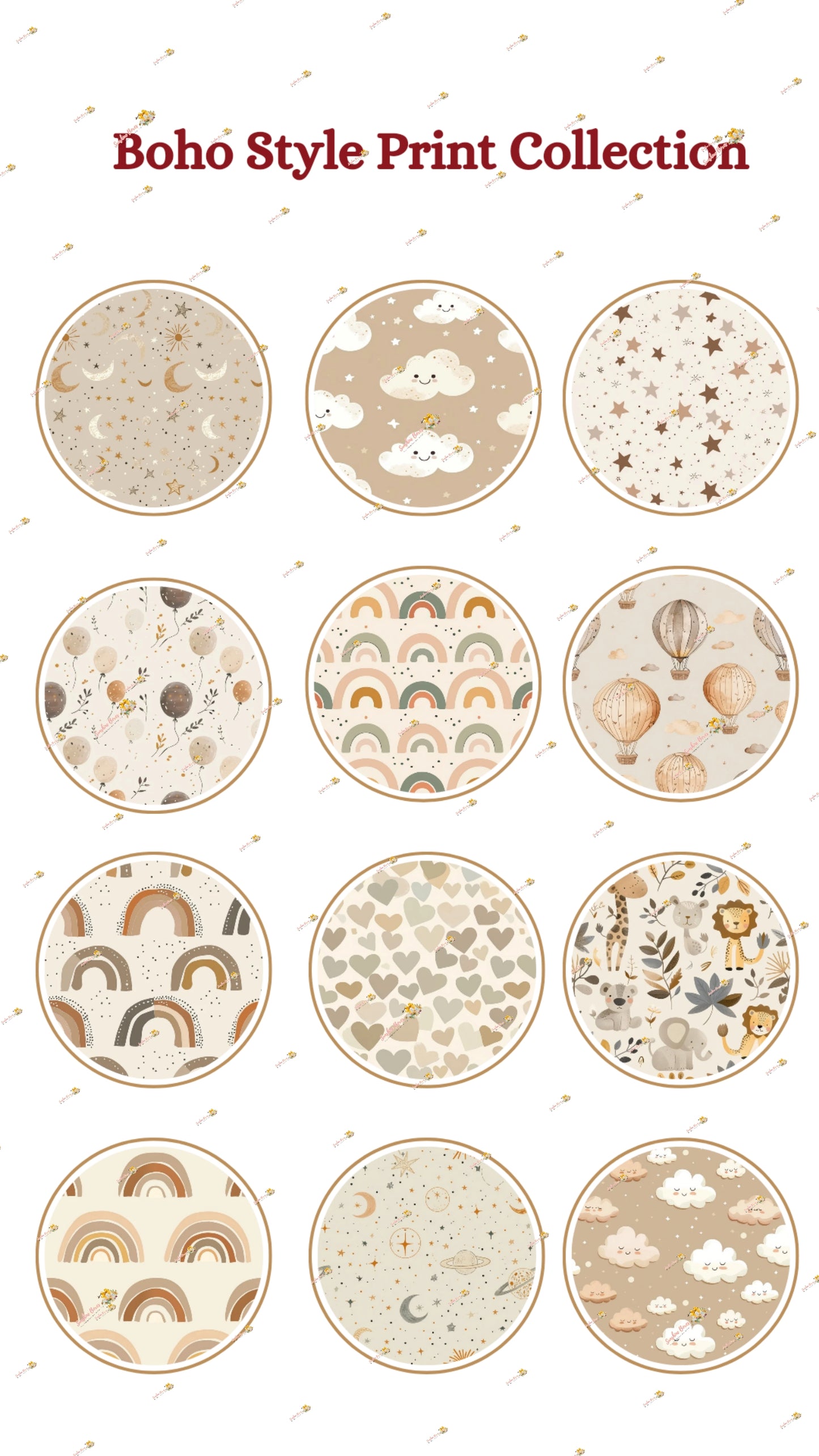 Boho Style Print Collection