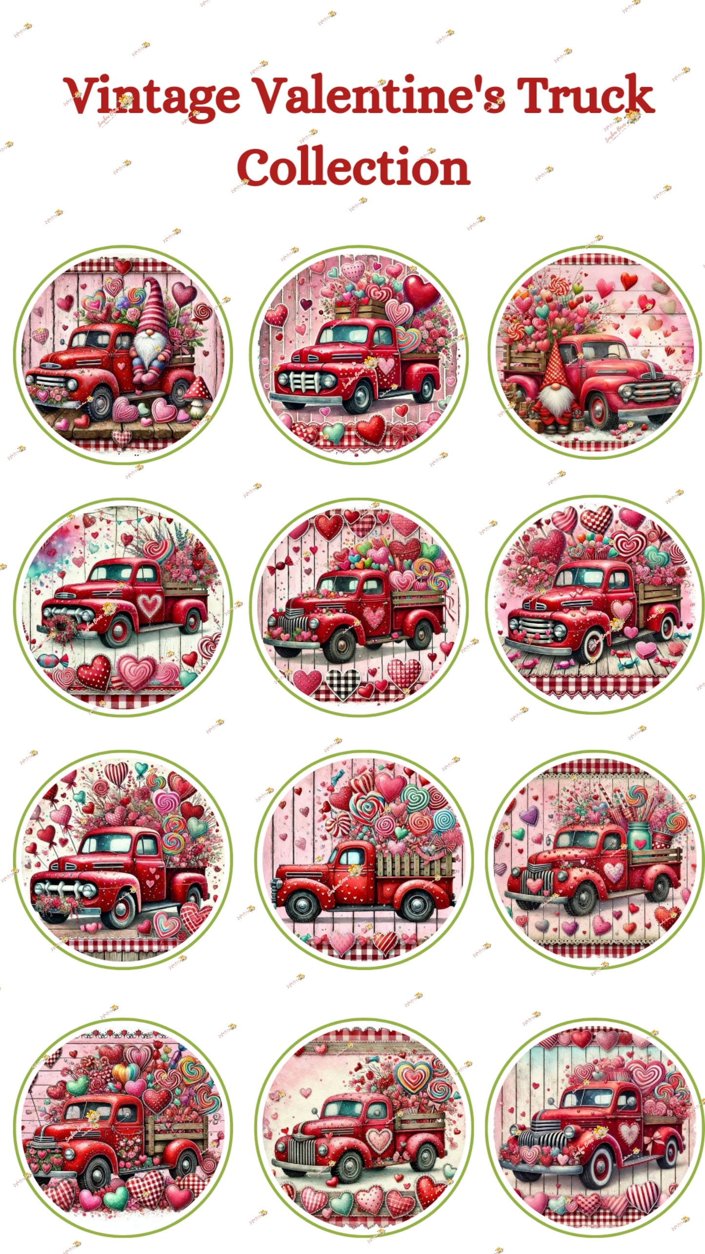 Vintage Valentine's Truck Collection
