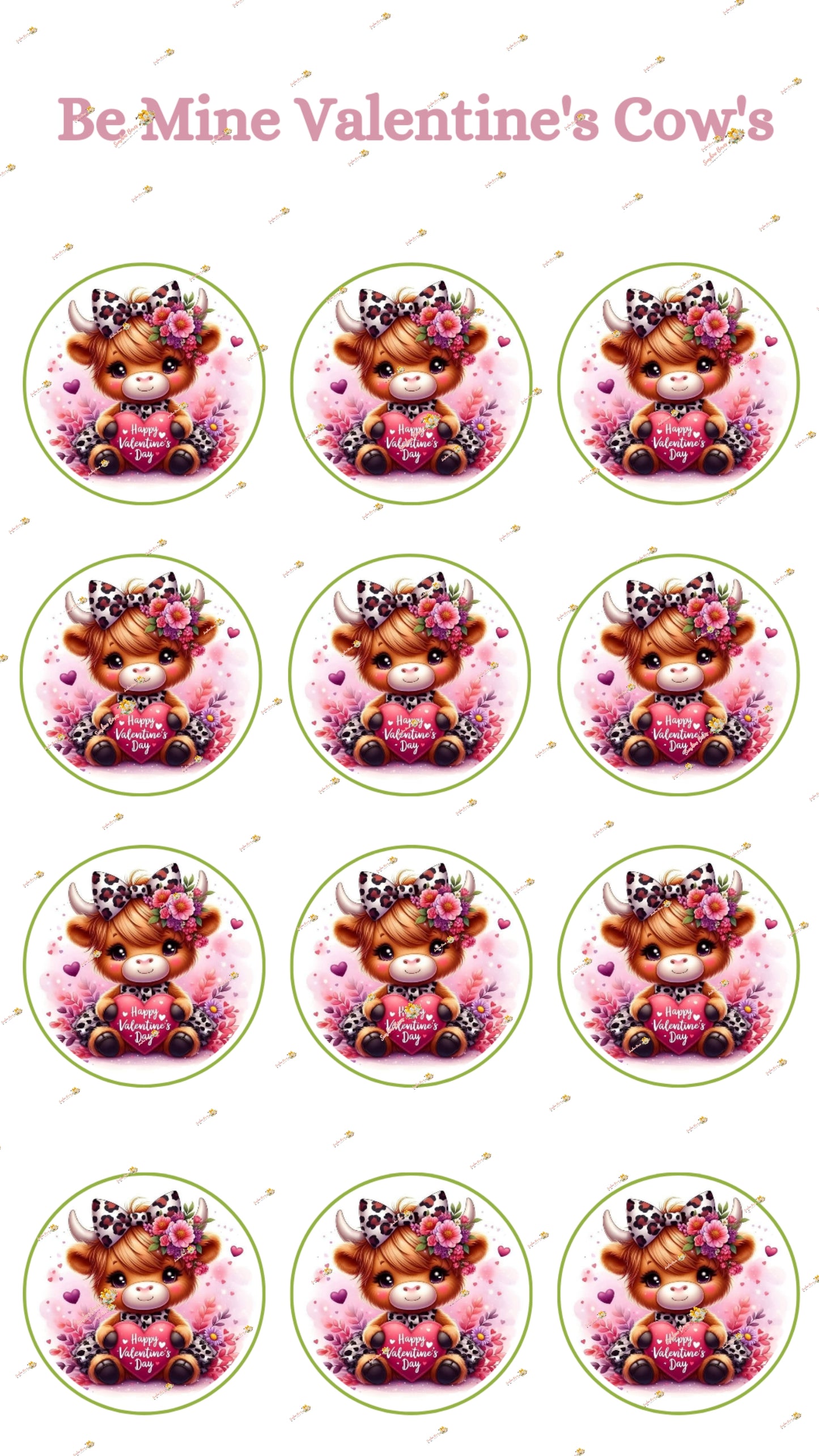 Be Mine Valentine's Cow Collection