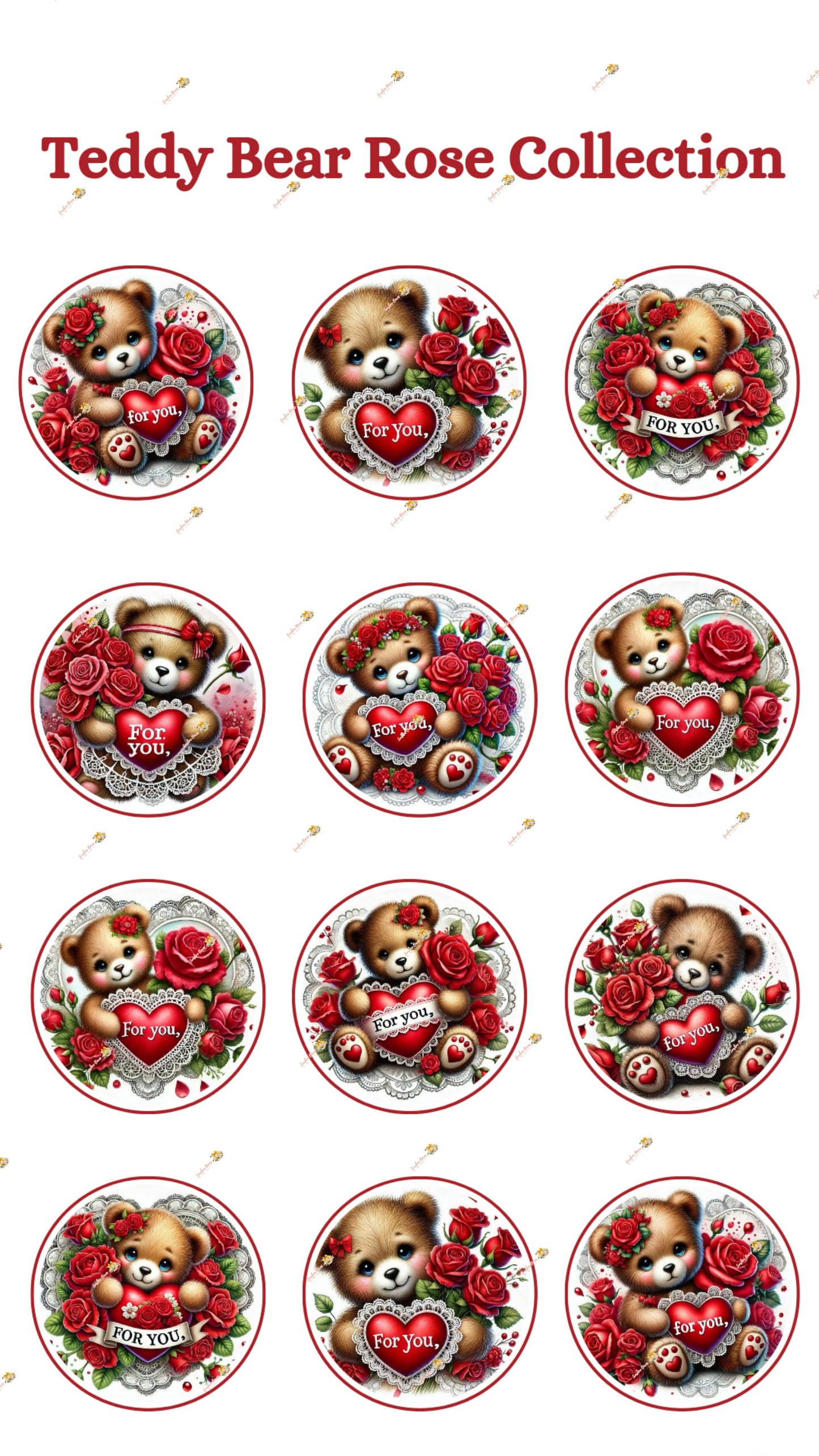 Teddy Bear Rose Collection