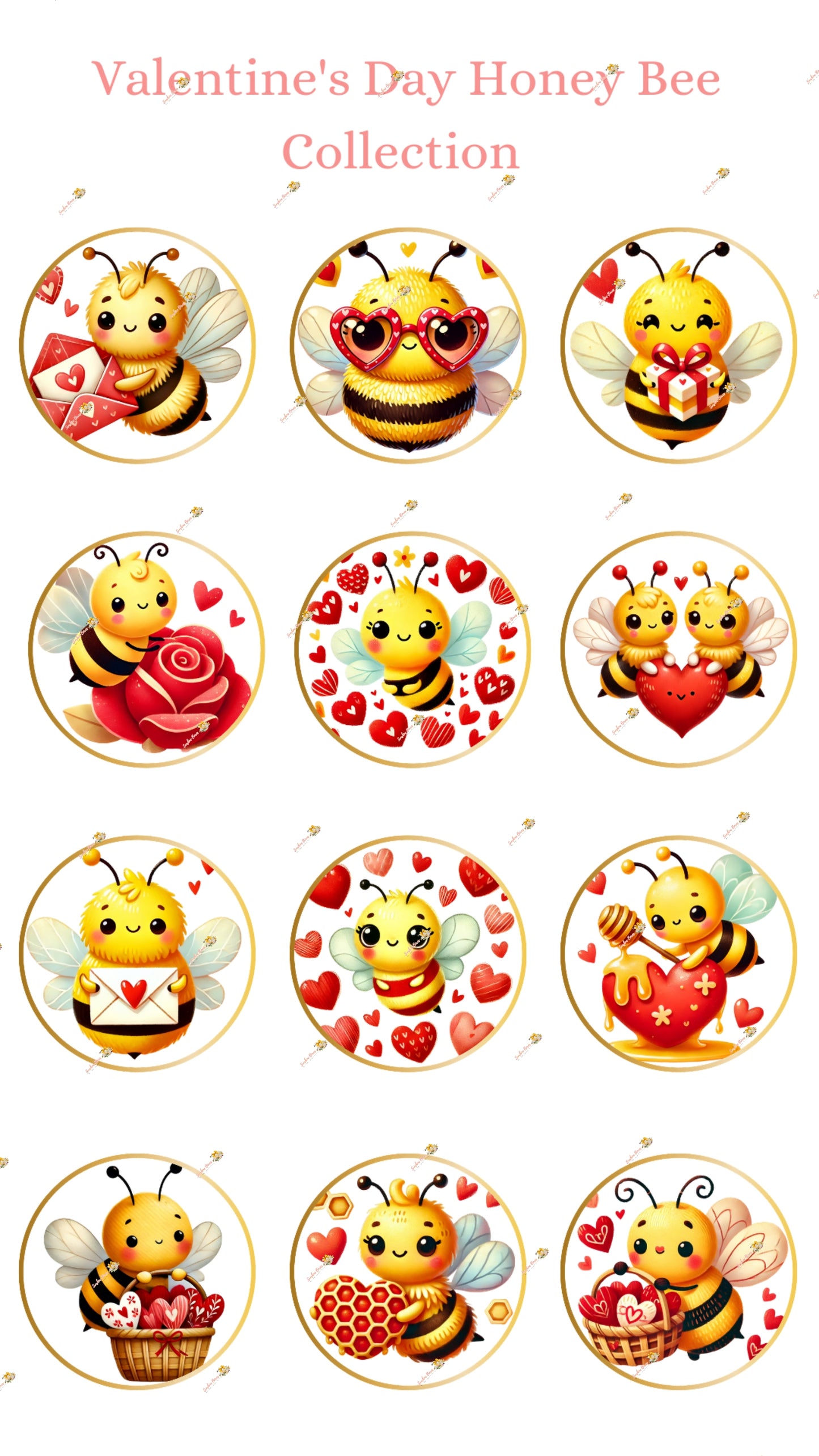 Valentine's Day Honey Bee Collection