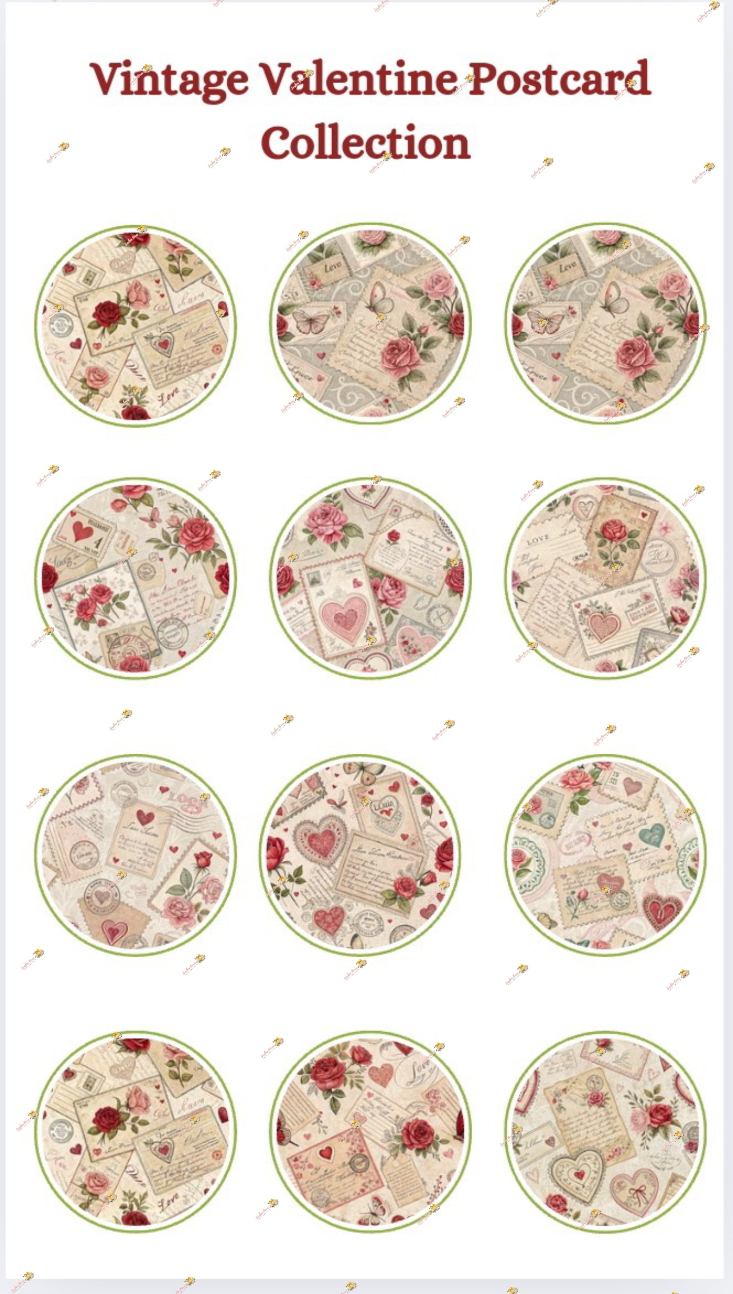 Vintage Valentine's Post Cards Collection