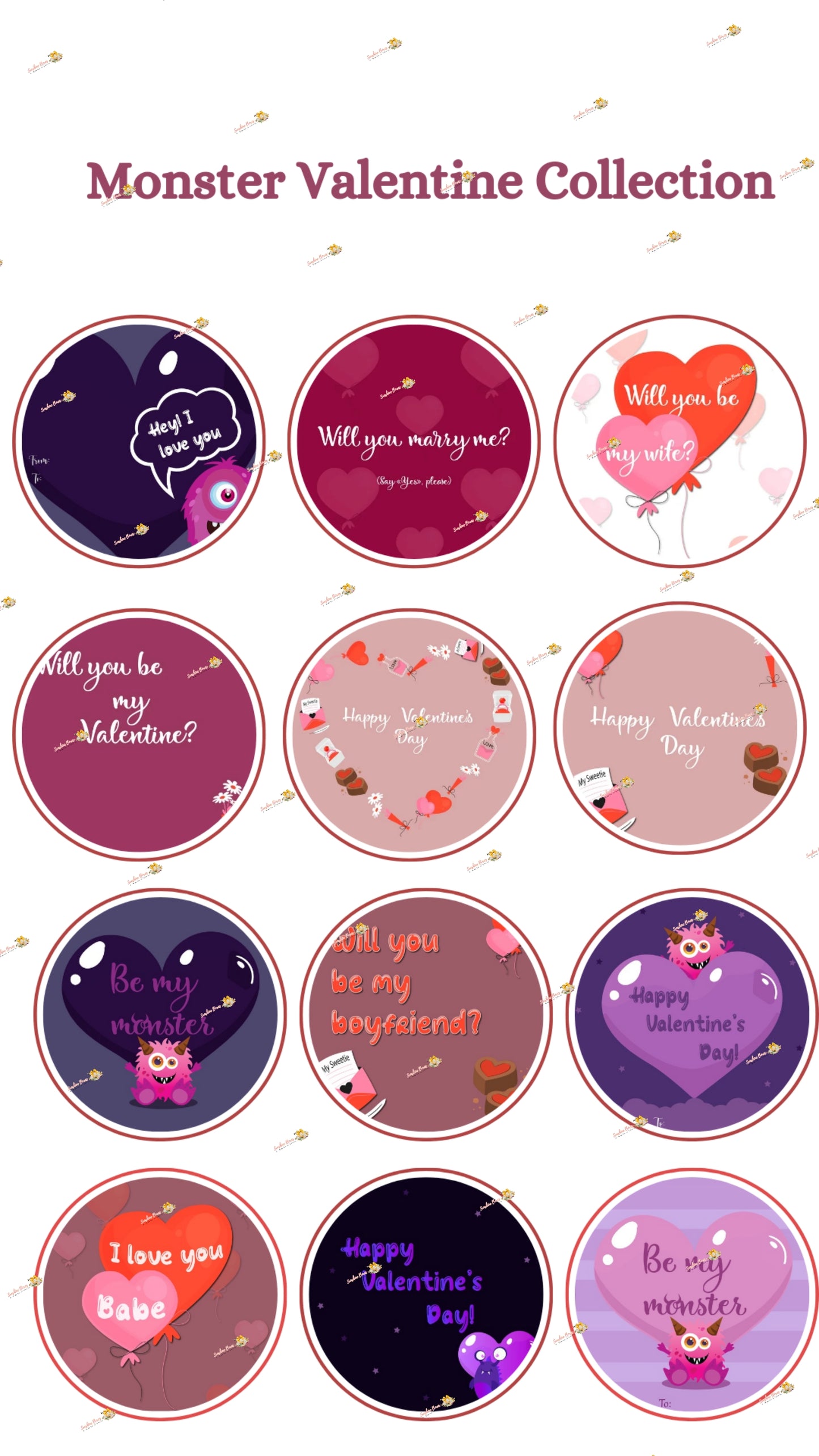 Monster Valentine Collection