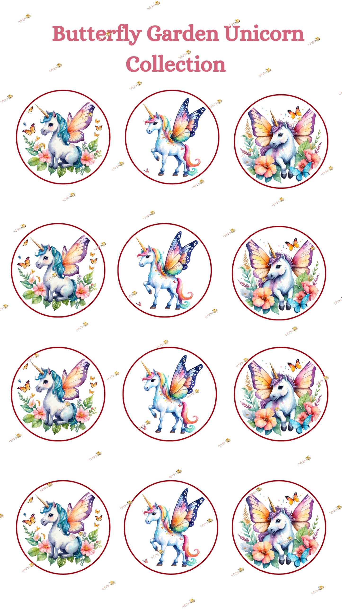 Butterfly Garden Unicorn Collection