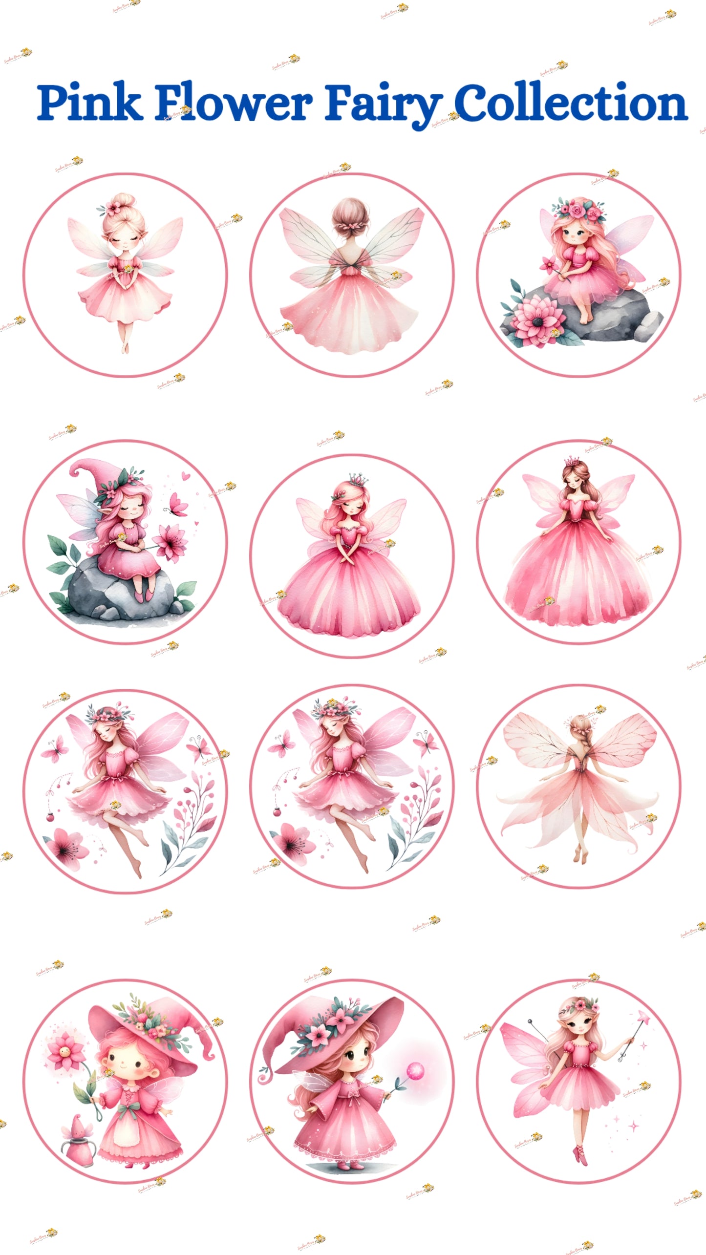 Pink Flower Fairy Collection
