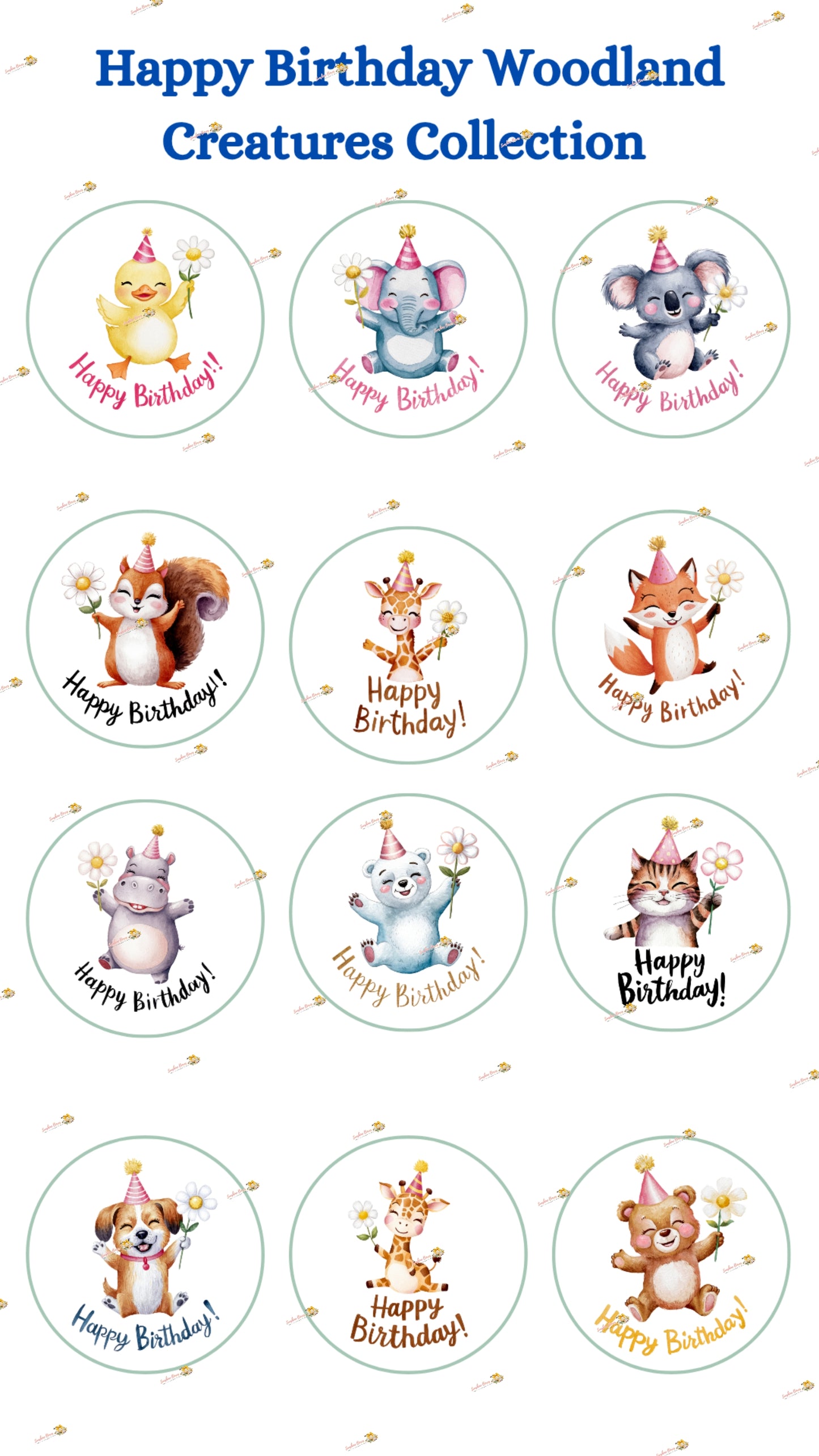 Happy Birthday Woodland Creatures Collection