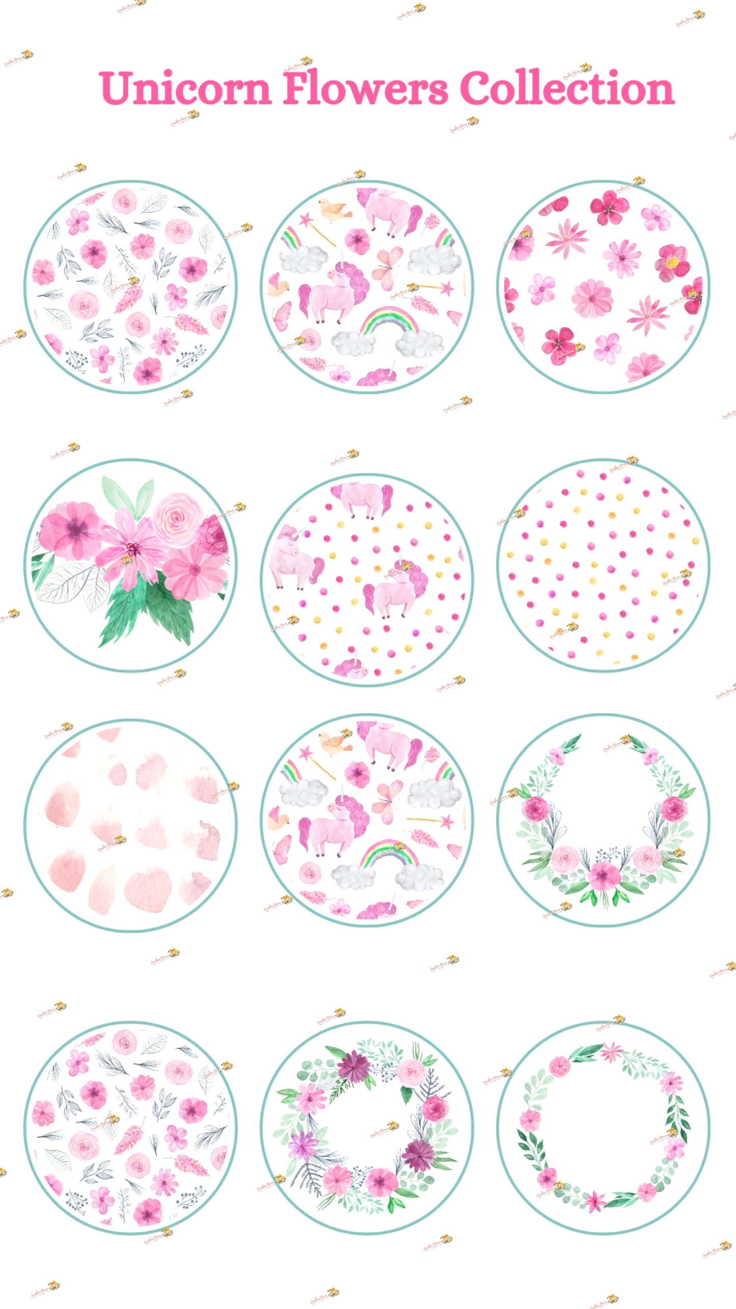 Unicorn Flowers Collection