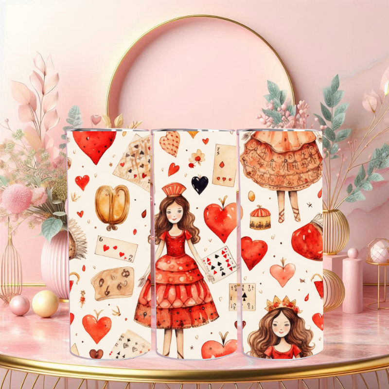 Enchanting Hearts Insulated Tumbler: Stylish, Durable, and Perfect for Any Beverage