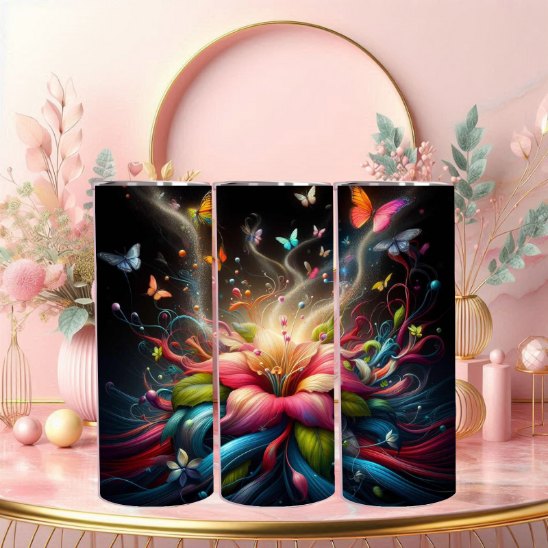 Vibrant Bloom Tumbler