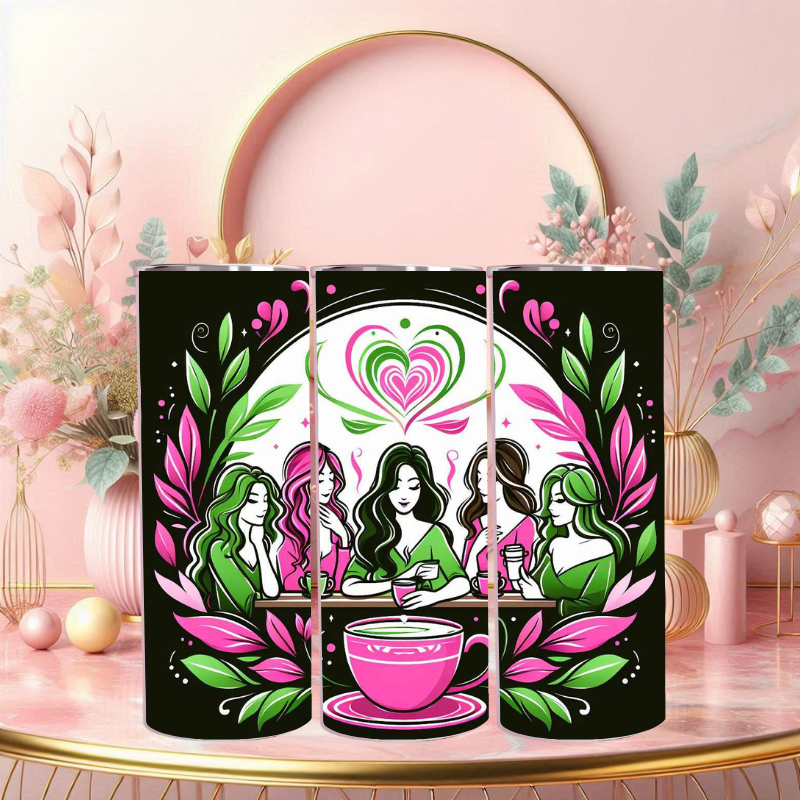 Nighttime Café Gathering Tumbler