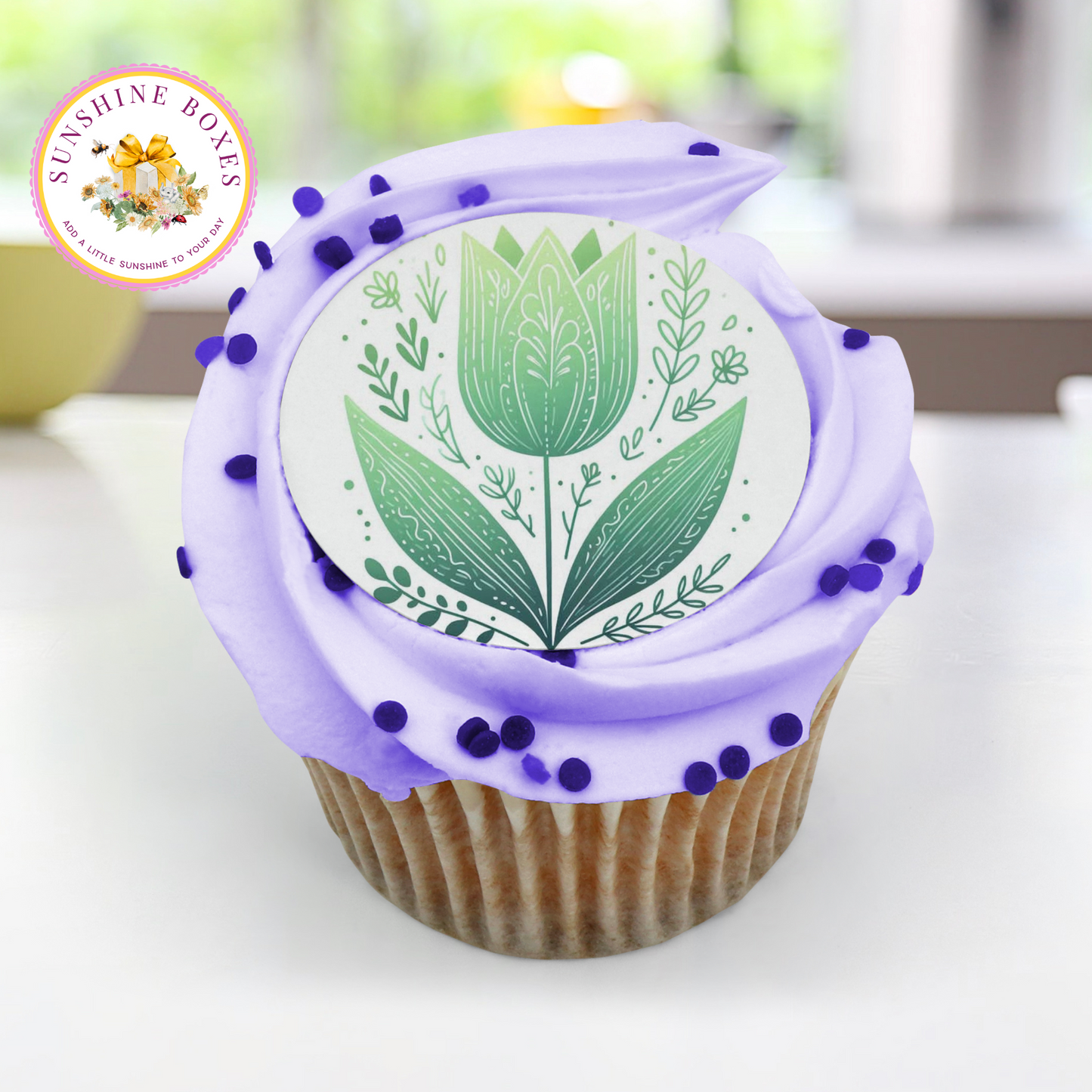 Tulips Collection Edible Images for Oreos & Cake Pucks - Floral Round Designs