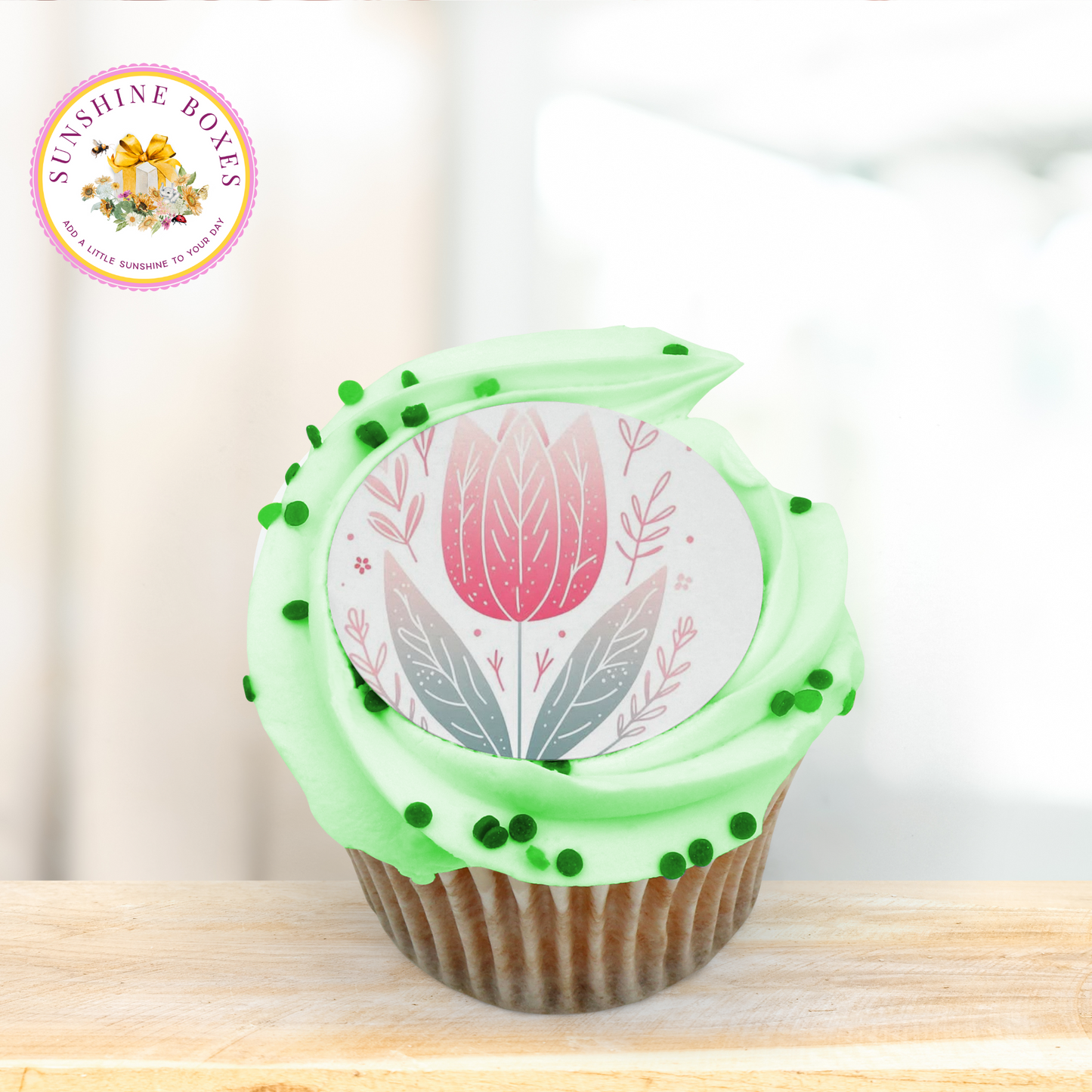 Tulips Collection Edible Images for Oreos & Cake Pucks - Floral Round Designs