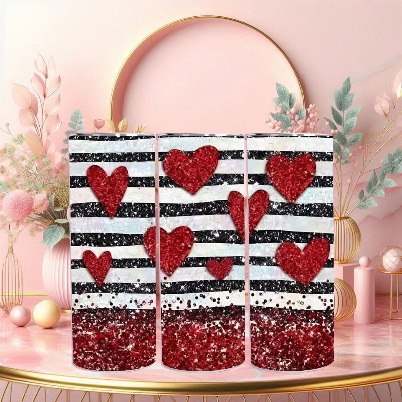Red Hot Hearts Tumbler - 20 oz