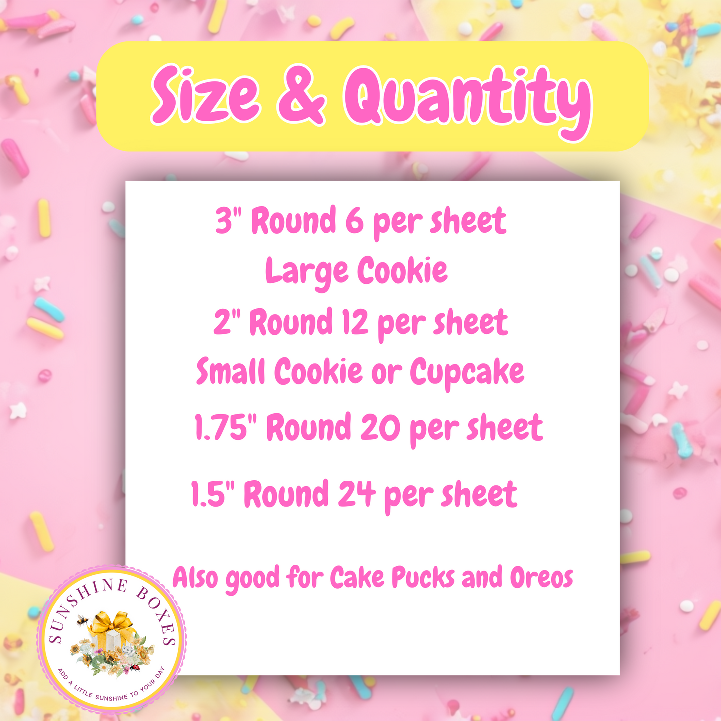 Tulips Collection Edible Images for Oreos & Cake Pucks - Floral Round Designs