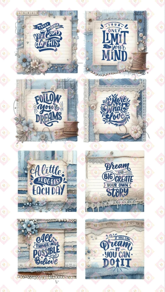 Denim Collection Edible Images: Stylish Designs for Treats