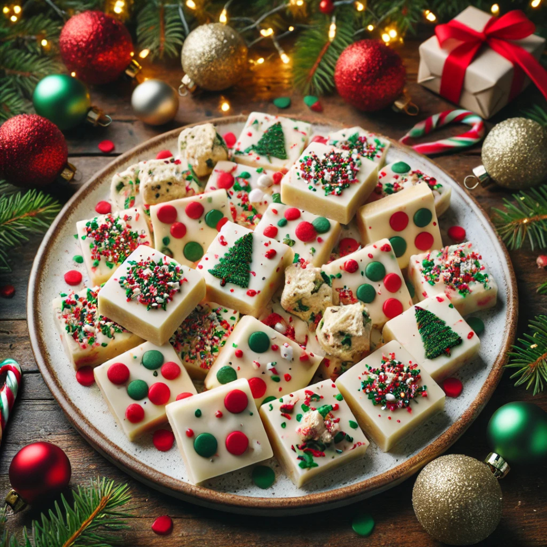 Christmas Sugar Cookie Fudge