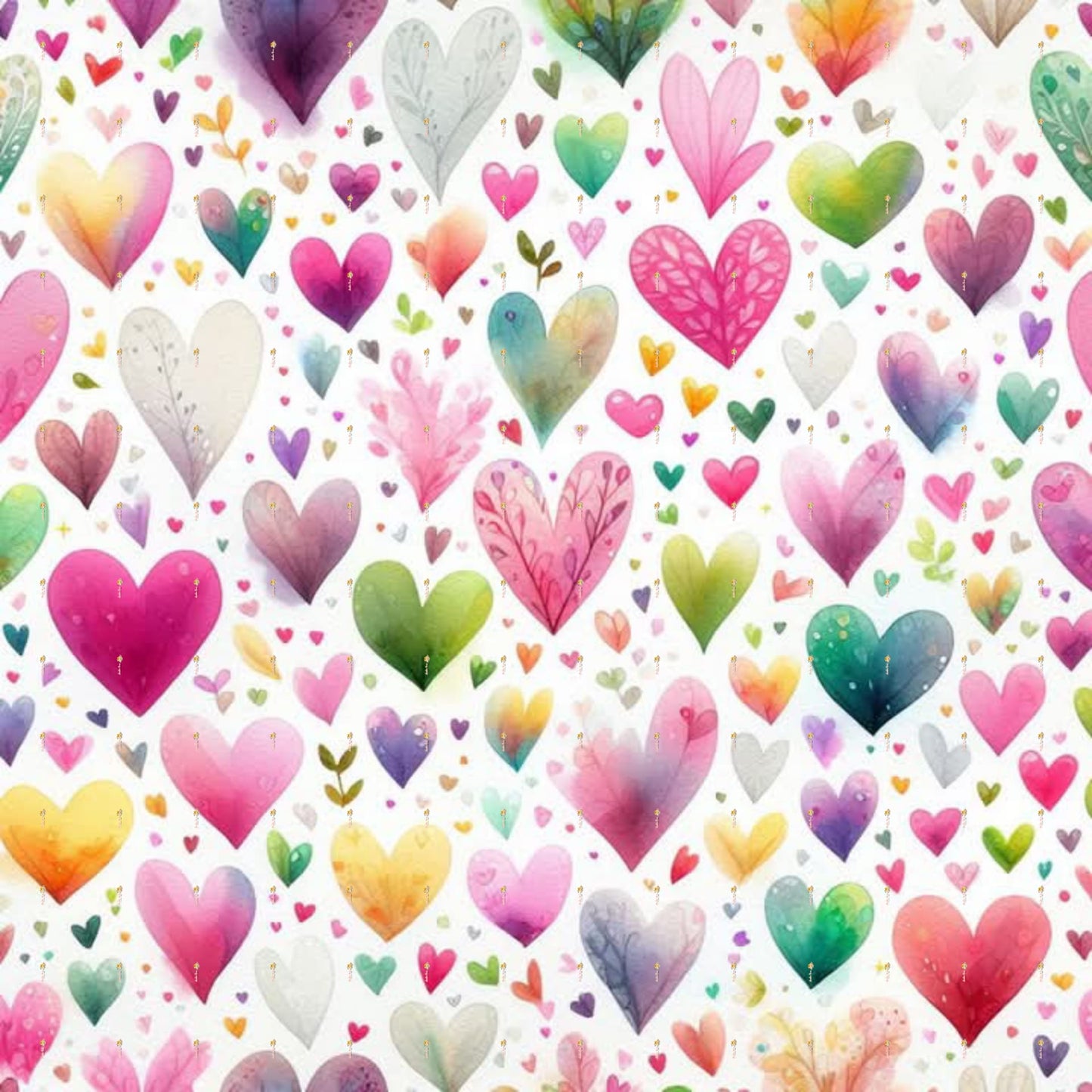 Watercolor Heart Chocolate Transfer Sheet: Vibrant Edible Art for Bakers & Candy Makers, Perfect for Valentine's Treats & Special Occasions