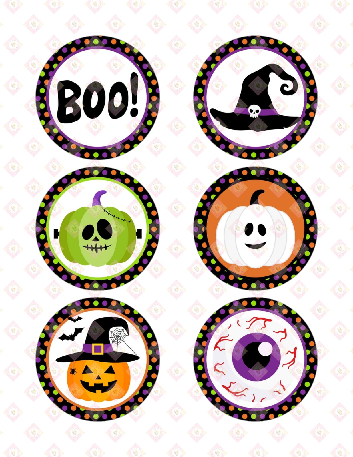 Spooky Fun Halloween Edible Images for Oreos & Cake Pucks - Ghoulish Party Treats