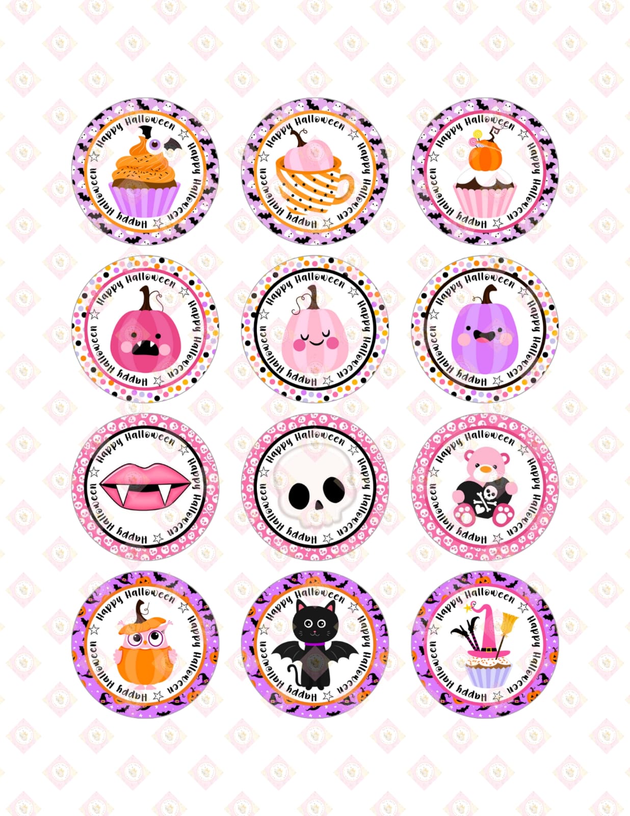 Sweet & Spooky Halloween Edible Images for Oreos & Cake Pucks - Charming Party Treats