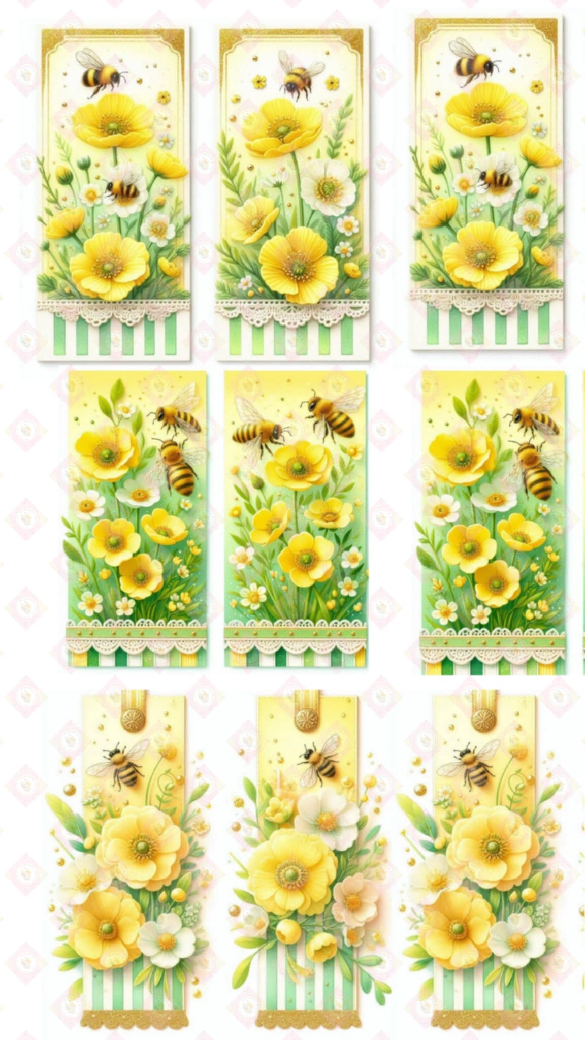Small Candy Bar Collection yellow and green.