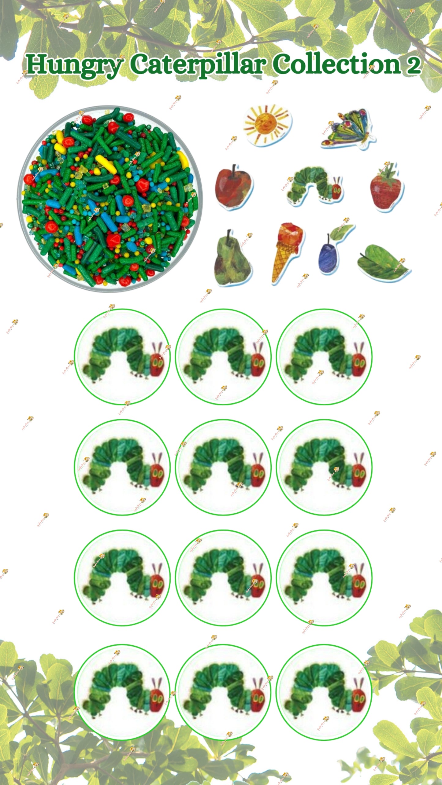 Very Hungry Caterpillar Sprinkle & Edible Image Collection