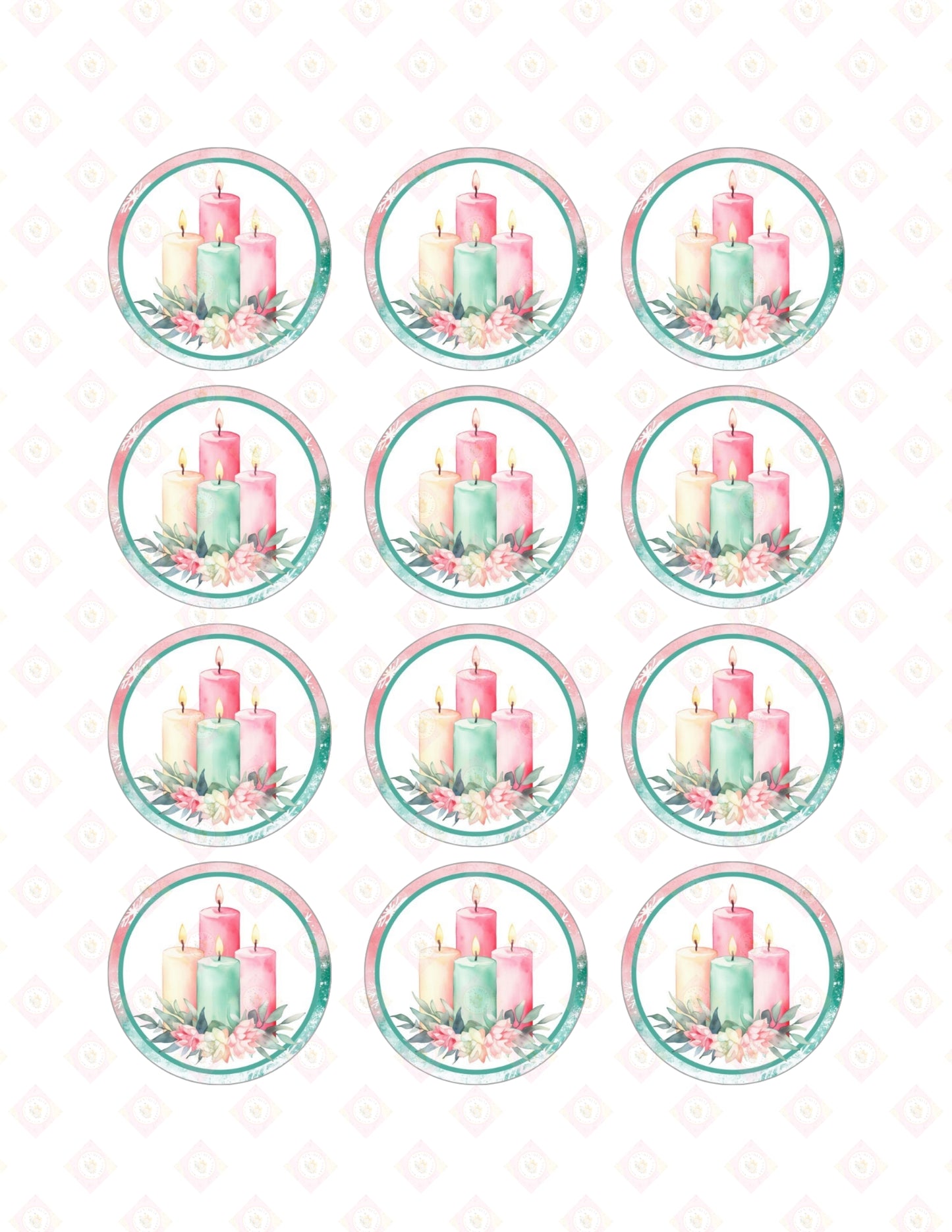 Pink and Teal Christmas Collection