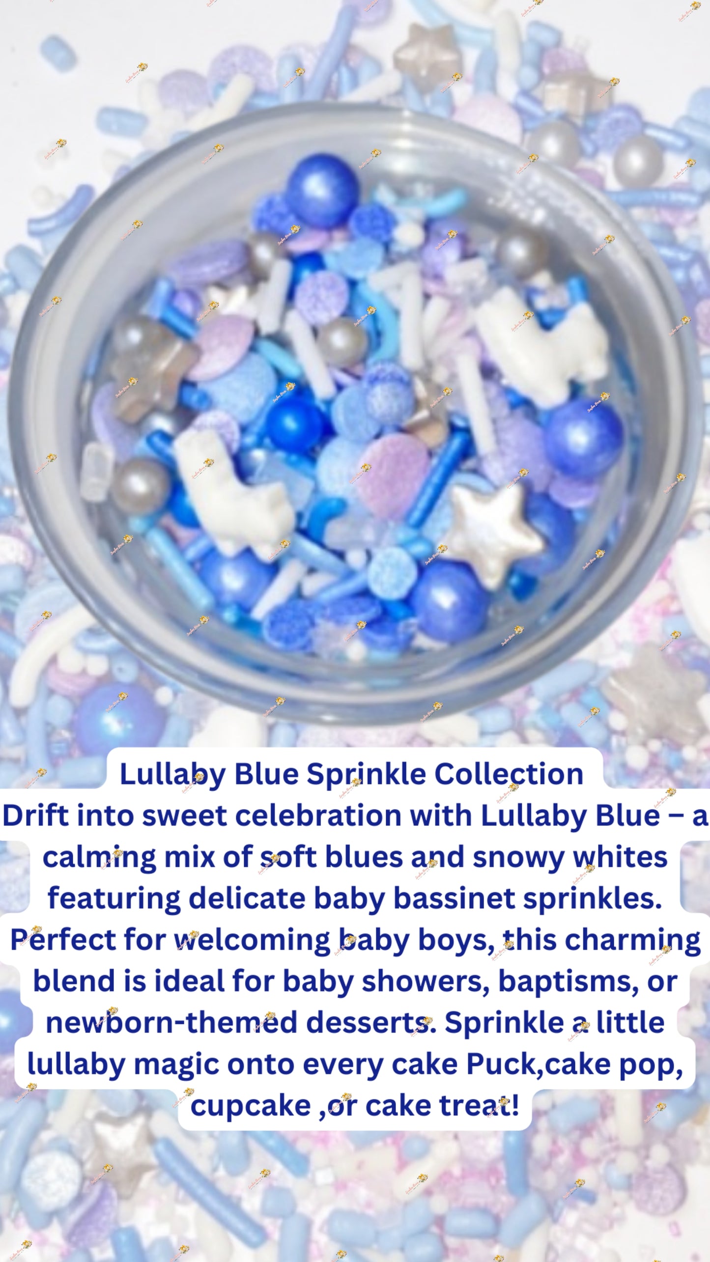 Lullaby Blue Baby Sprinkle Mix 2OZ: Adorable Collection for Sweet Celebrations