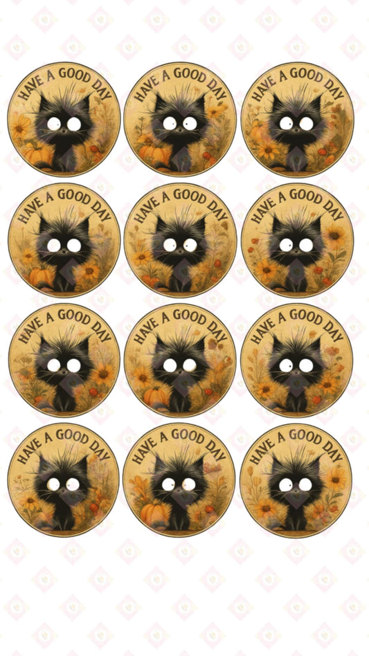 Have a Good Day Edible Image Rounds for Oreos & Cake Pucks – Custom Sizable Dessert Toppers for Any Mold