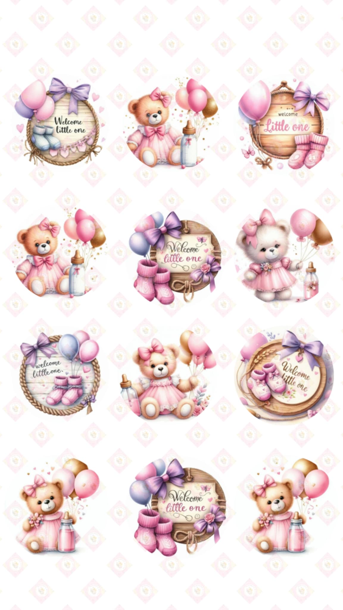 Welcome Baby Collection pink