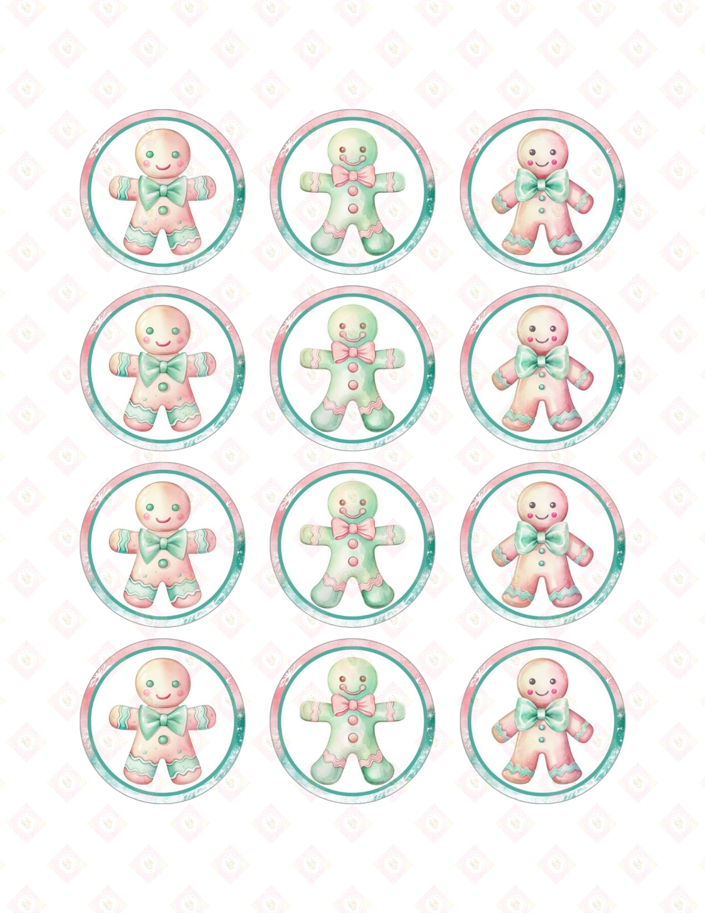Pink and Teal Christmas Collection