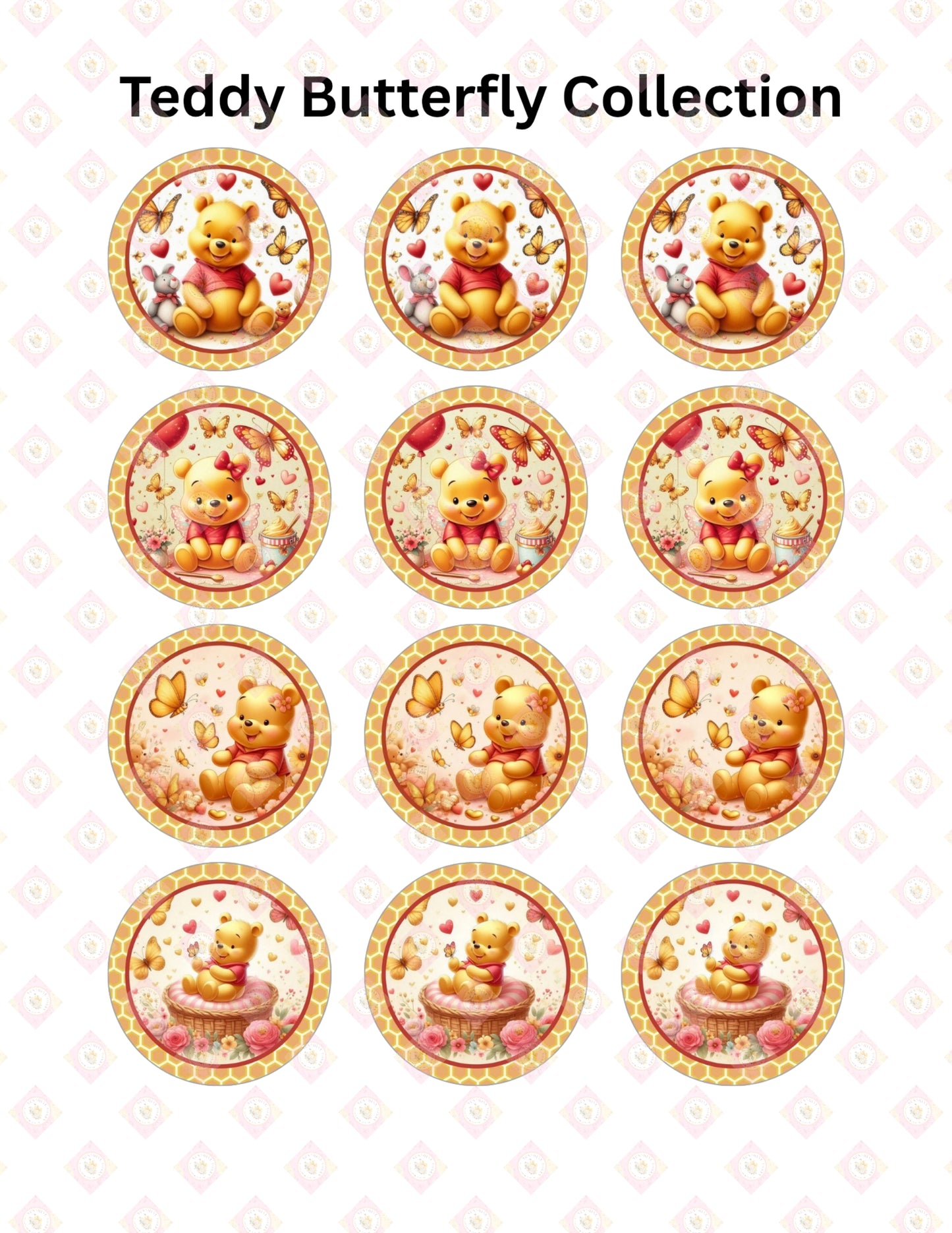 Teddy Bear Butterfly Collection
