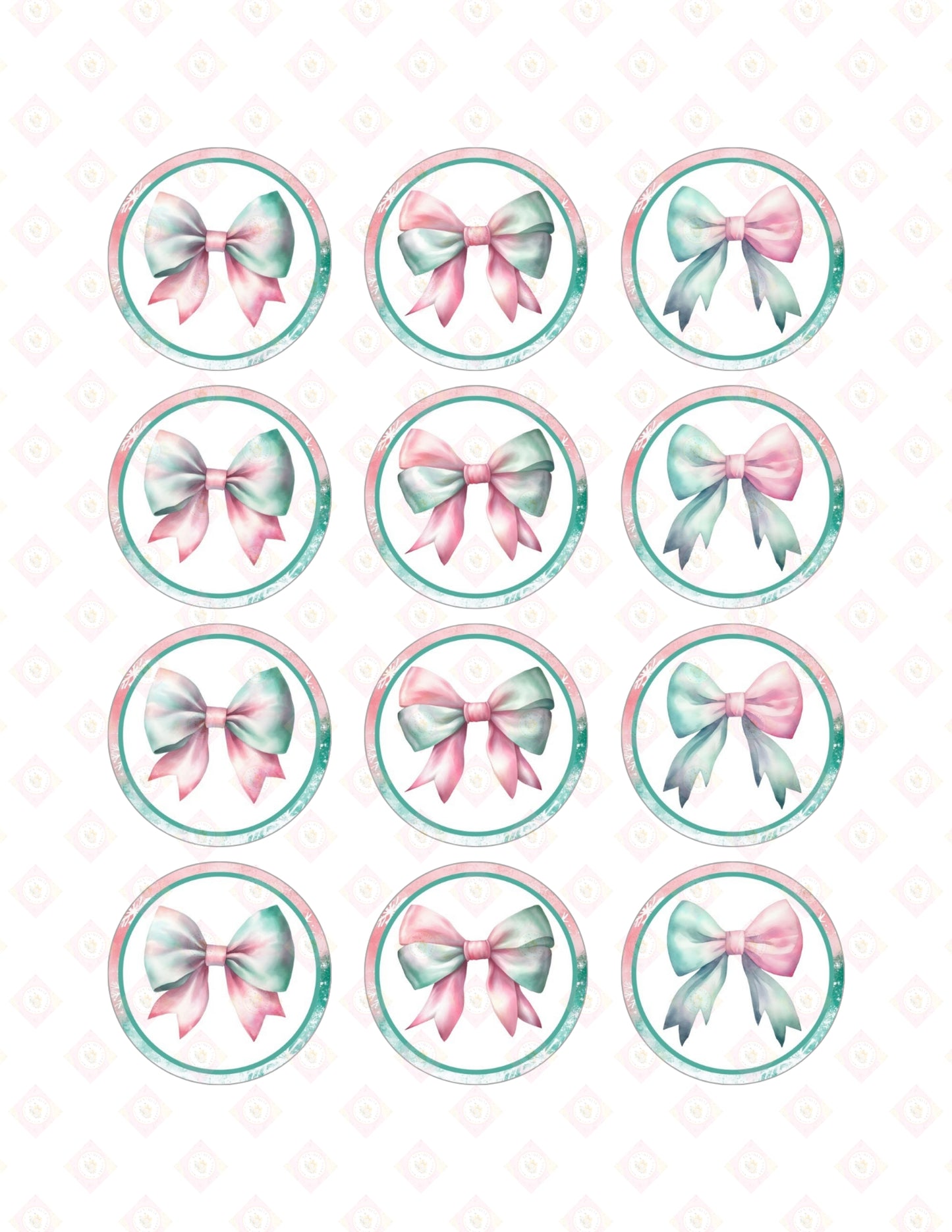 Pink and Teal Christmas Collection