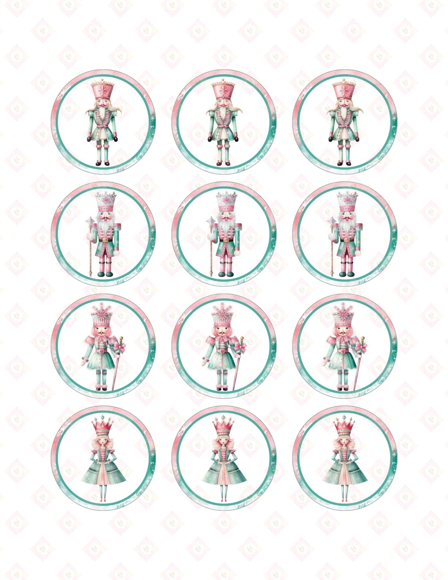 Pink and Teal Christmas Collection