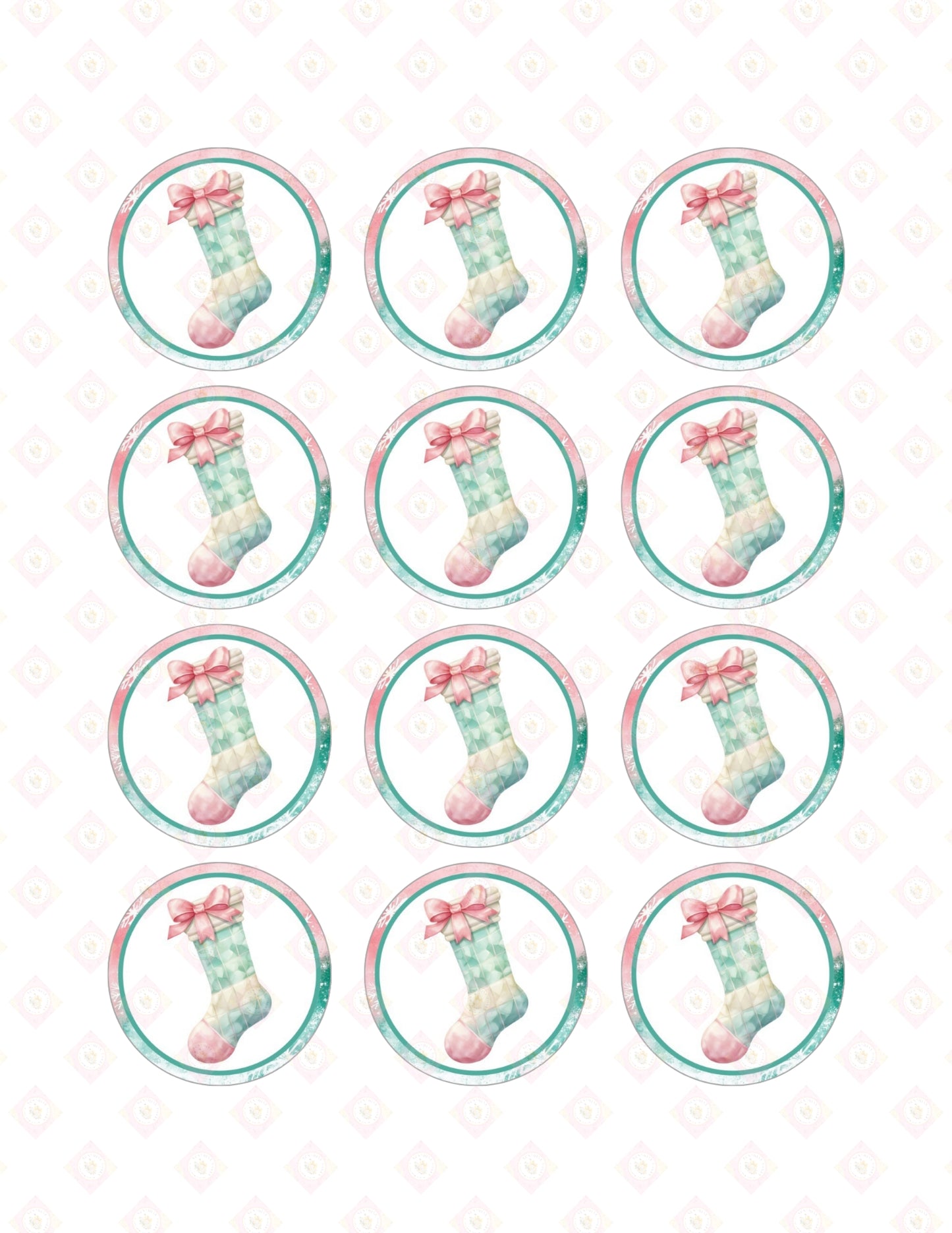 Pink and Teal Christmas Collection