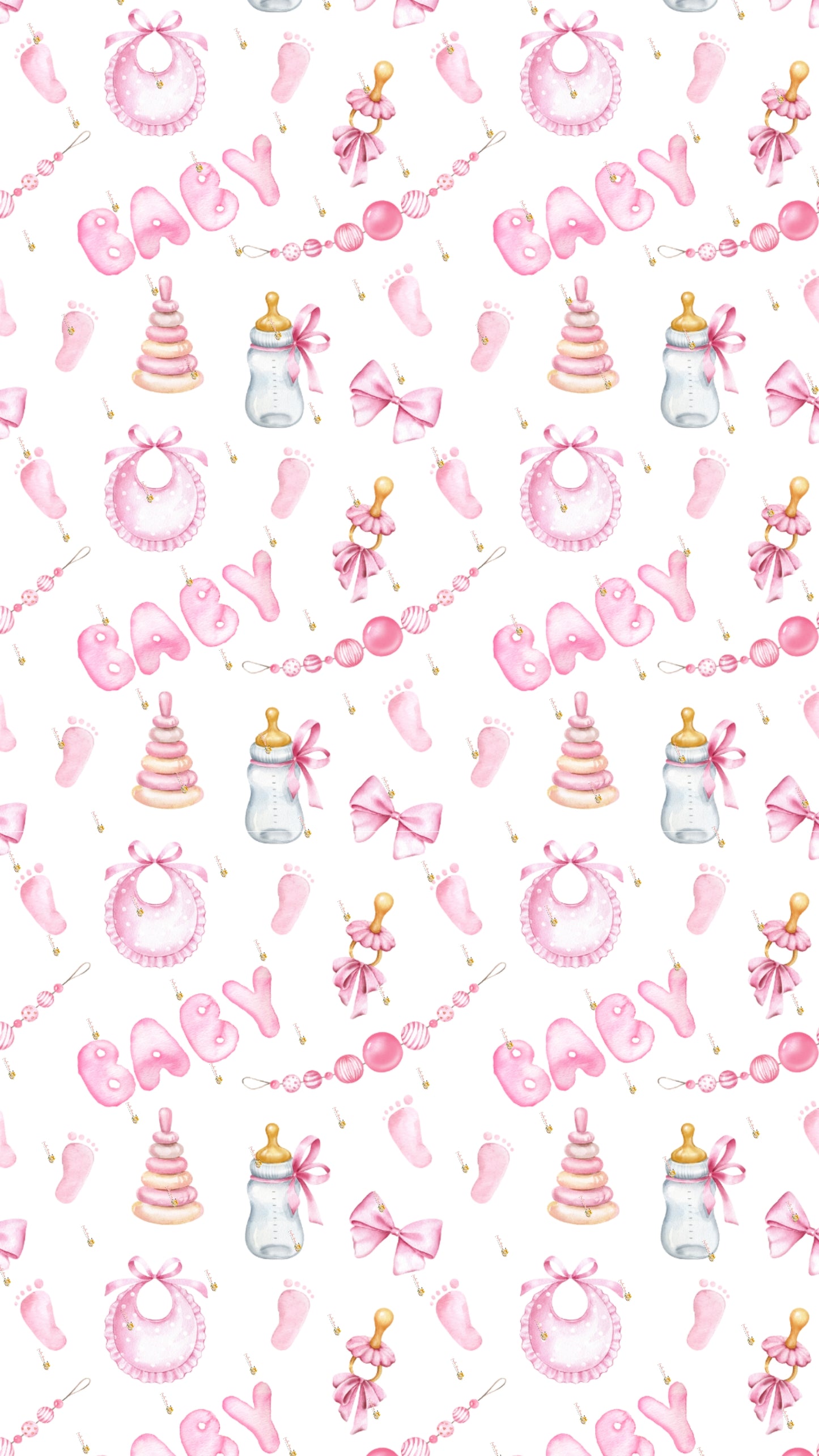 Sweet Pink Baby Edible Chocolate Transfer Sheet for Adorable Girl Celebrations