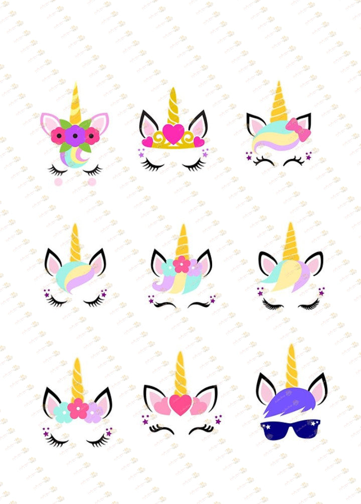 Magical Unicorn Collection for Sugar Images