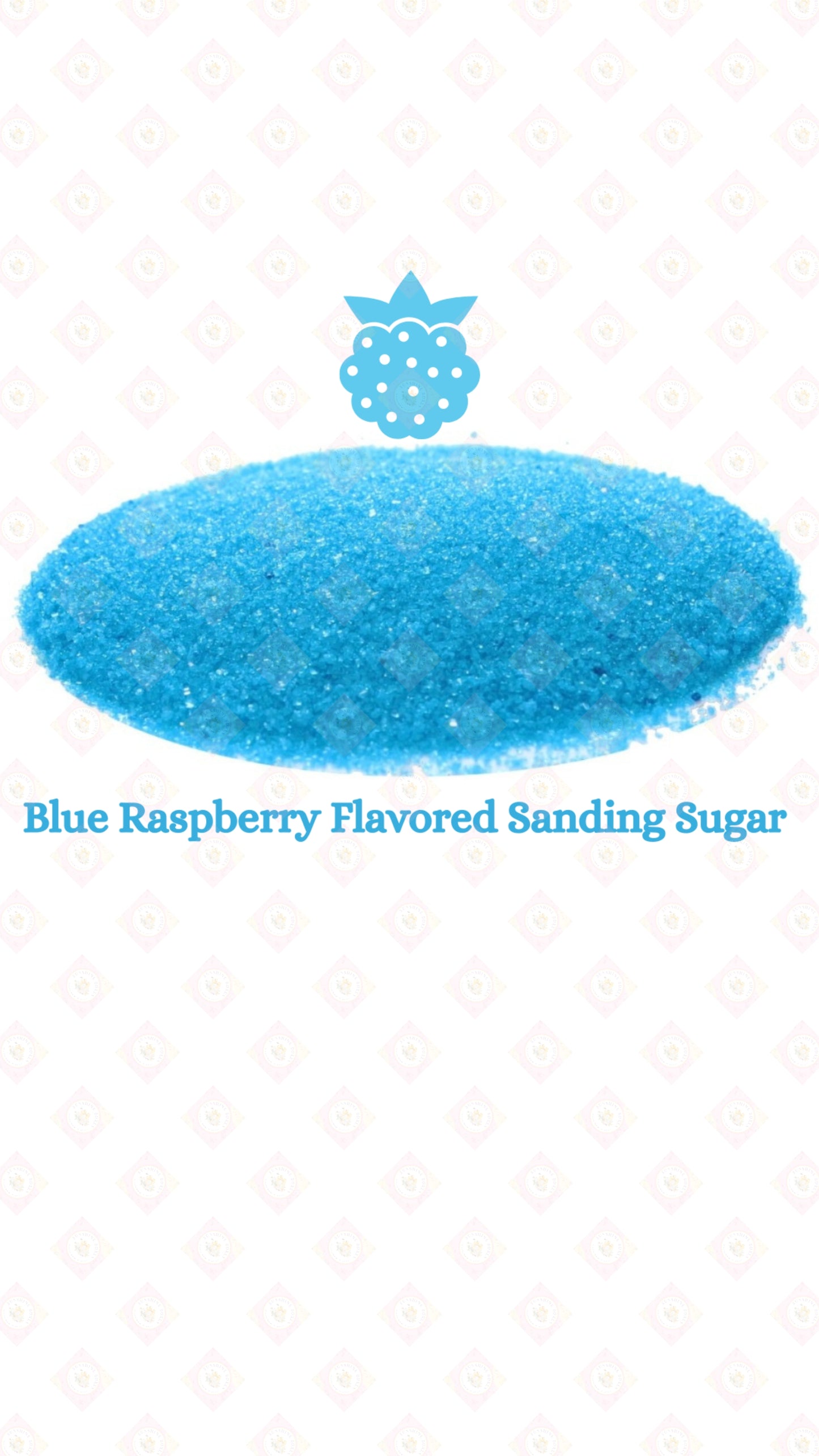 Blue Raspberry Flavored Sanding Sugar