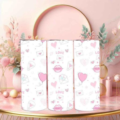 Valentine's Day Tumbler - Perfect for Showing Your Love - 20 oz Stainless Steel