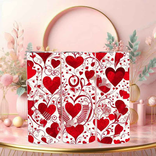 Heartfelt Love Tumbler - 20 oz Stainless Steel