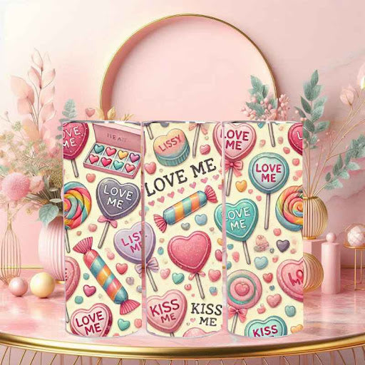 Love Me Sweetly Tumbler - 20 oz Stainless Steel